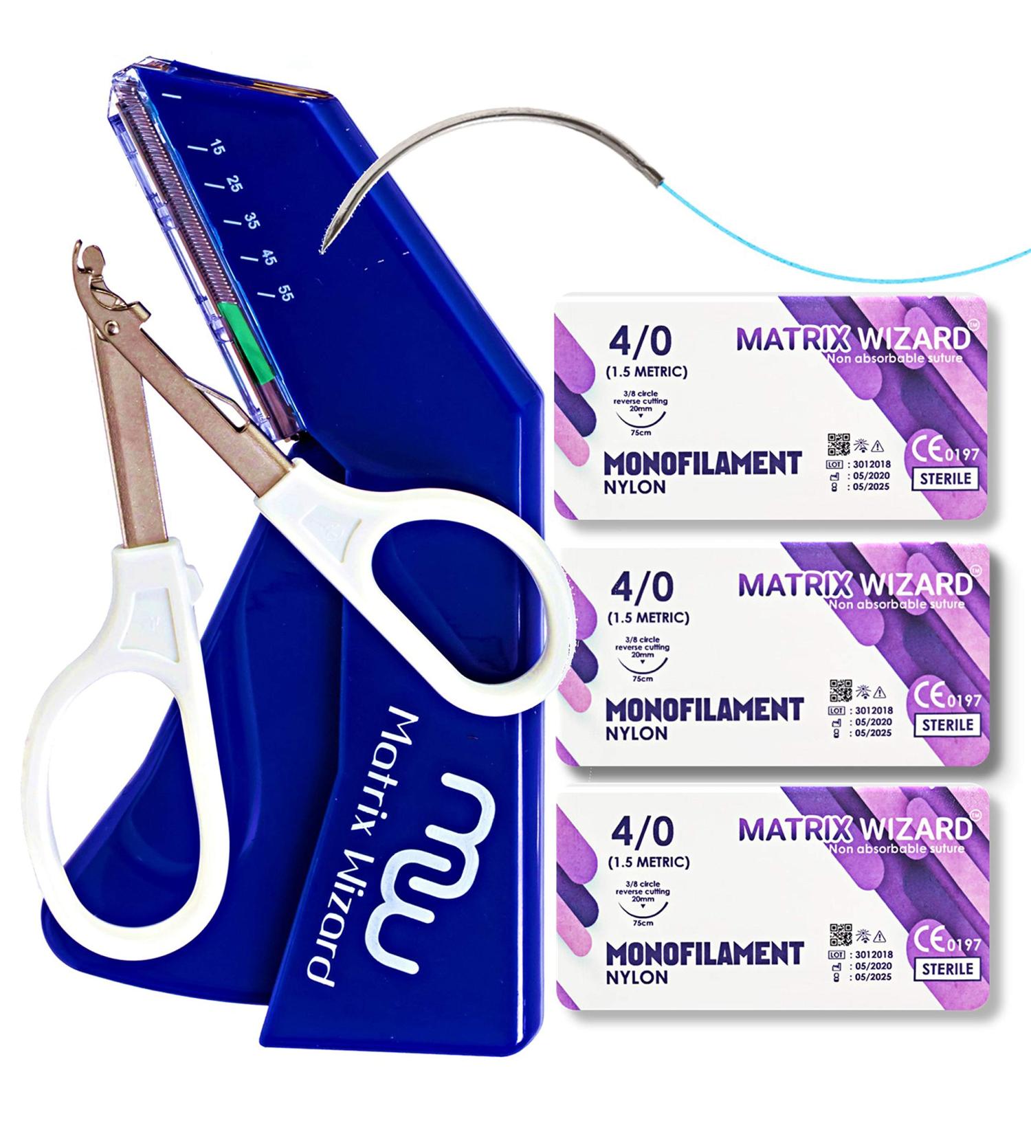 Disposable Skin Stapler with 55 Wires & Remover Tool - First Aid Emergency Trauma Practice Kit for Medical, Nursing, and Vet Students - Buy Online on GoSupps.com