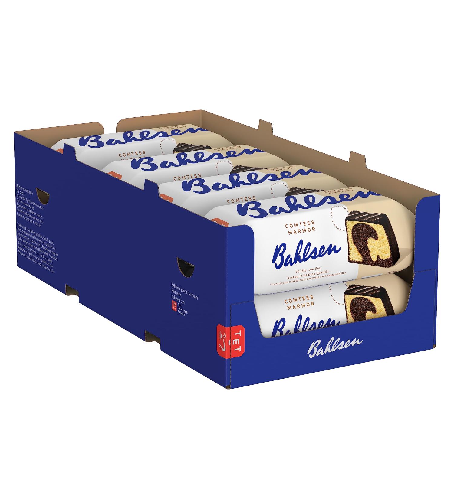 Buy Bahlsen Comtess Marble Cake - Pack of 8 | Juicy Sponge Cake | International Shipping Available | 8 x 350 g Individually Wrapped - Buy Online on GoSupps.com