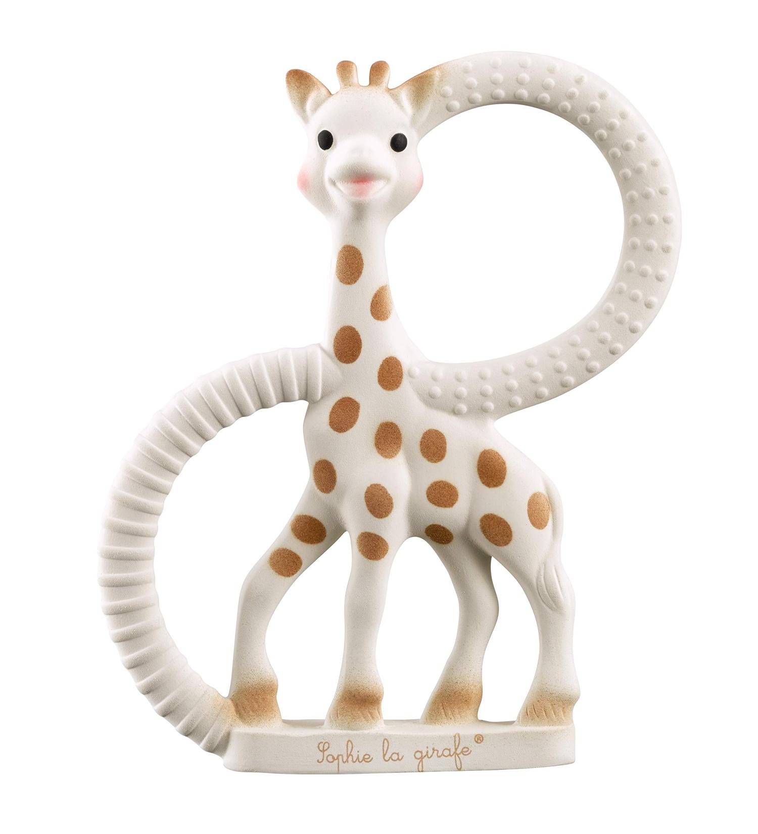 Sophie la girafe Natural Rubber Baby Teething Ring - Phthalate-Free, Easy to Grip Teether for Newborns - Buy Online on GoSupps.com