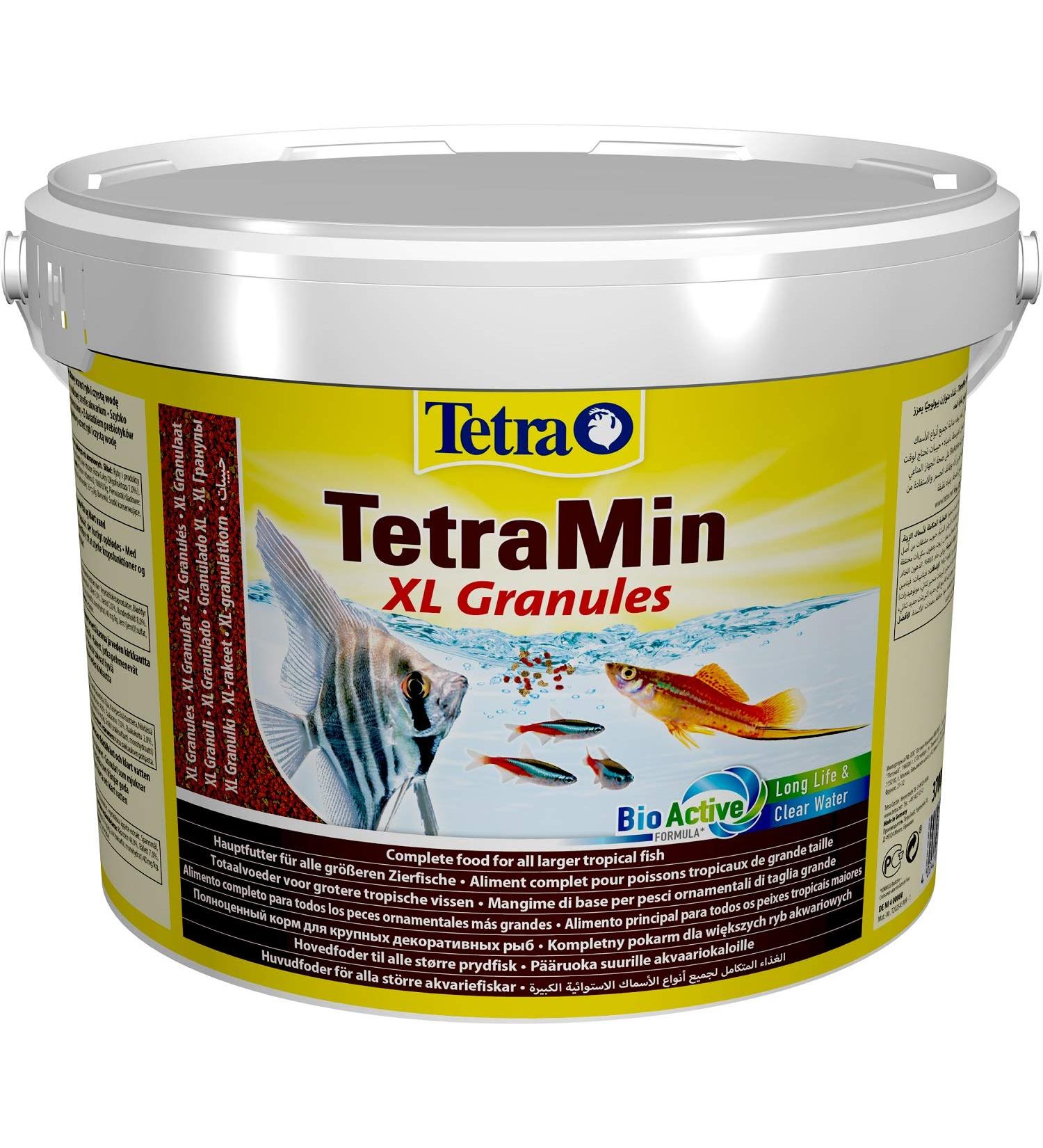 Tetramin XL Granules - Premium Slowly Sinking Fish Feed for Larger Decorative Fish | 10L Bucket | Ideal for Mid-Water Feeding - Buy Online on GoSupps.com