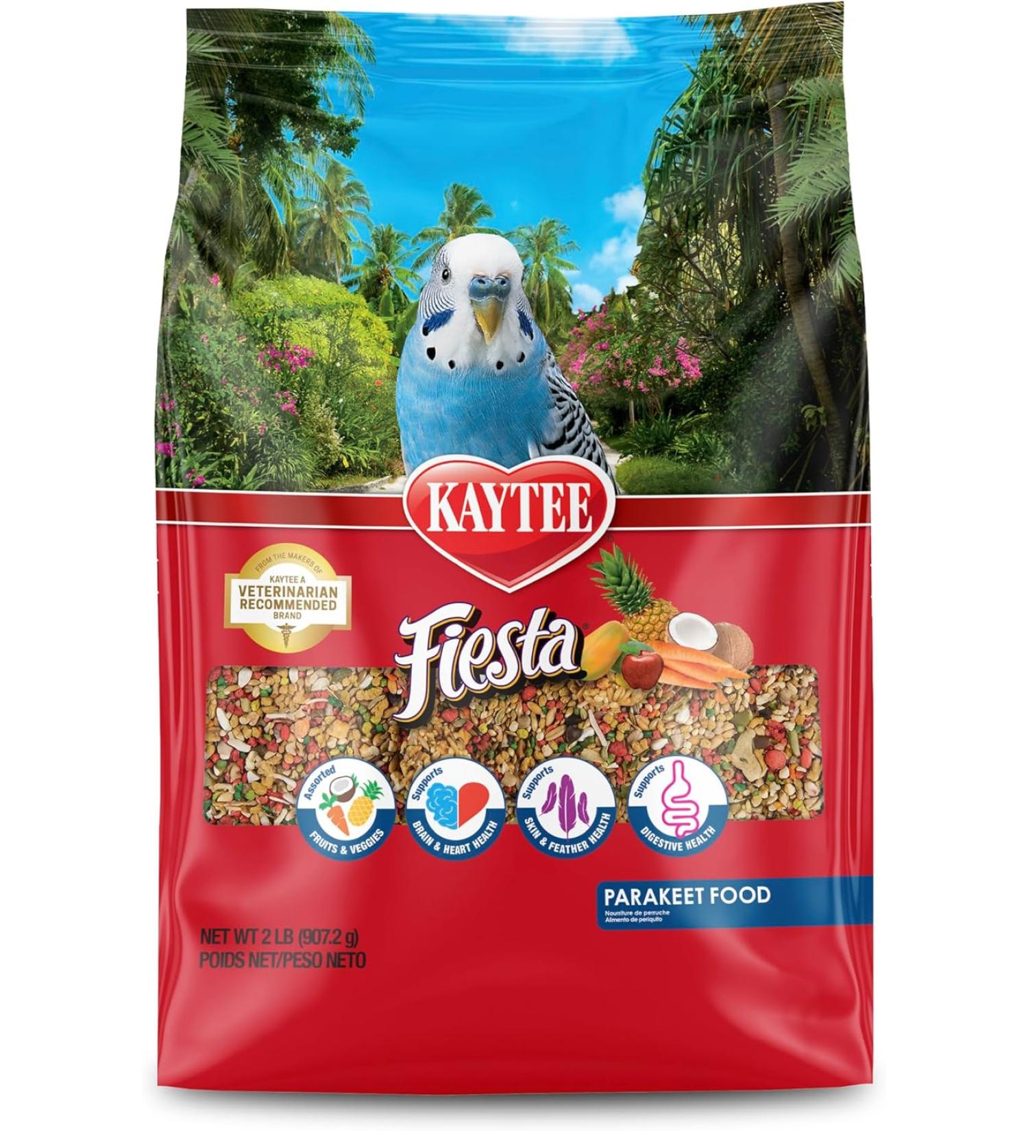 Kaytee Fiesta Parakeet Food - Nutritious Mix for Happy Parrots - Buy Online on GoSupps.com