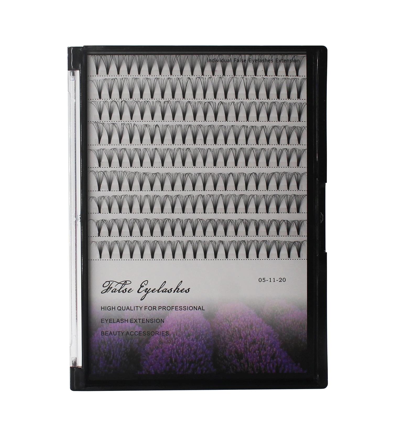 20D Premade Volume Fans - D Curl 0.07mm Short Stem Individual False Eyelashes Extensions (13mm) - Soft Lightweight Makeup for Stunning Eyes | International Shipping Available - Buy Online on GoSupps.com
