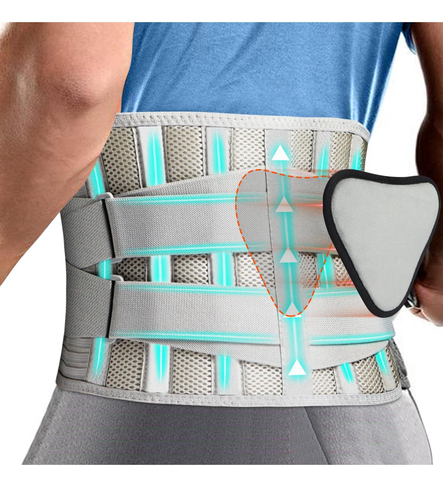 Back Brace for Lower Back Pain Relief | Lumbar Support for Sciatica Herniated Disc & Scoliosis (XL) - Adjustable Back Support Belt for Men & Women - Buy Online on GoSupps.com