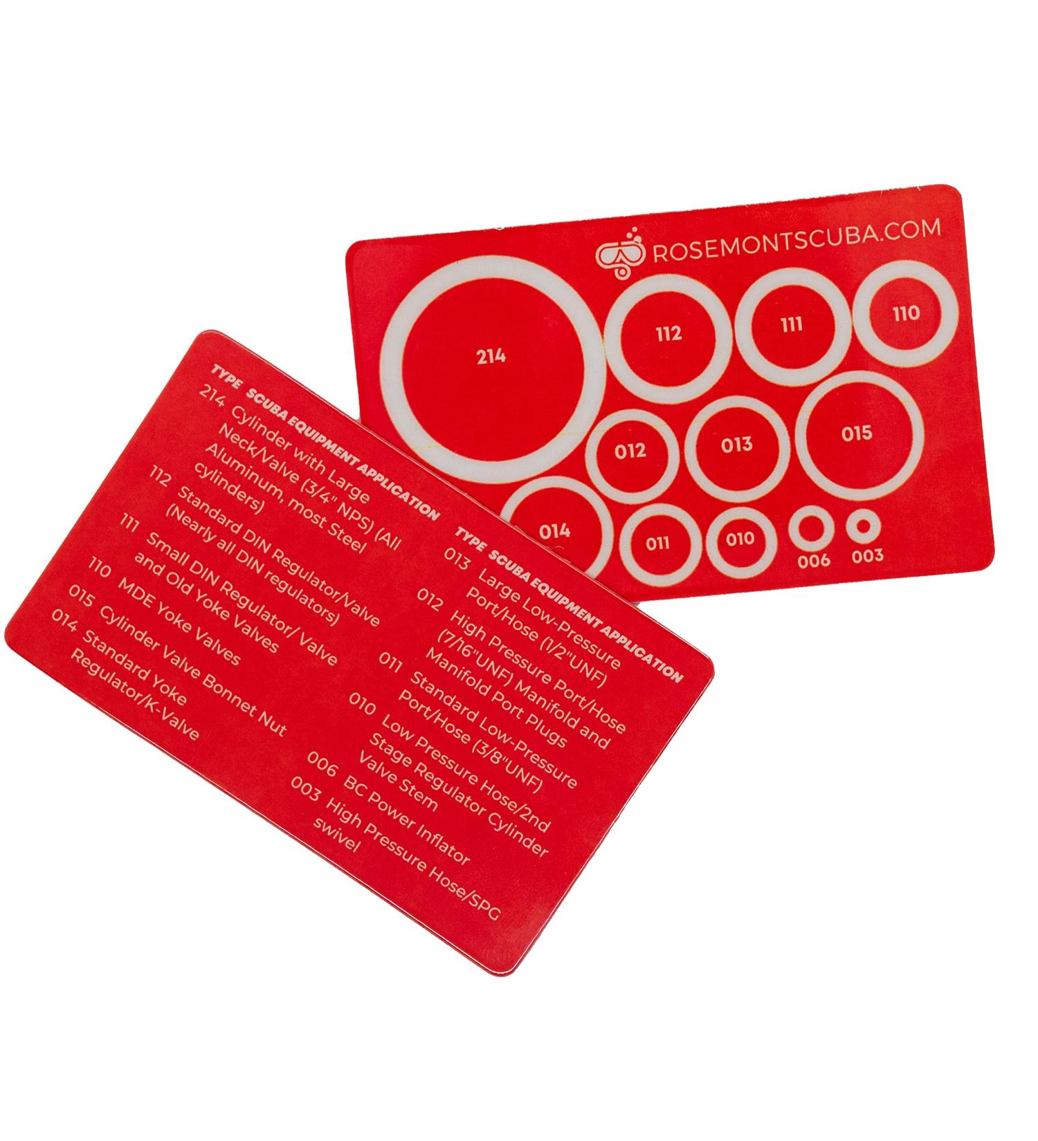 Rosemont Scuba Diving O-Ring Sizing Guide & Reference Chart - 12 Common O-Ring Sizes - Buy Online on GoSupps.com