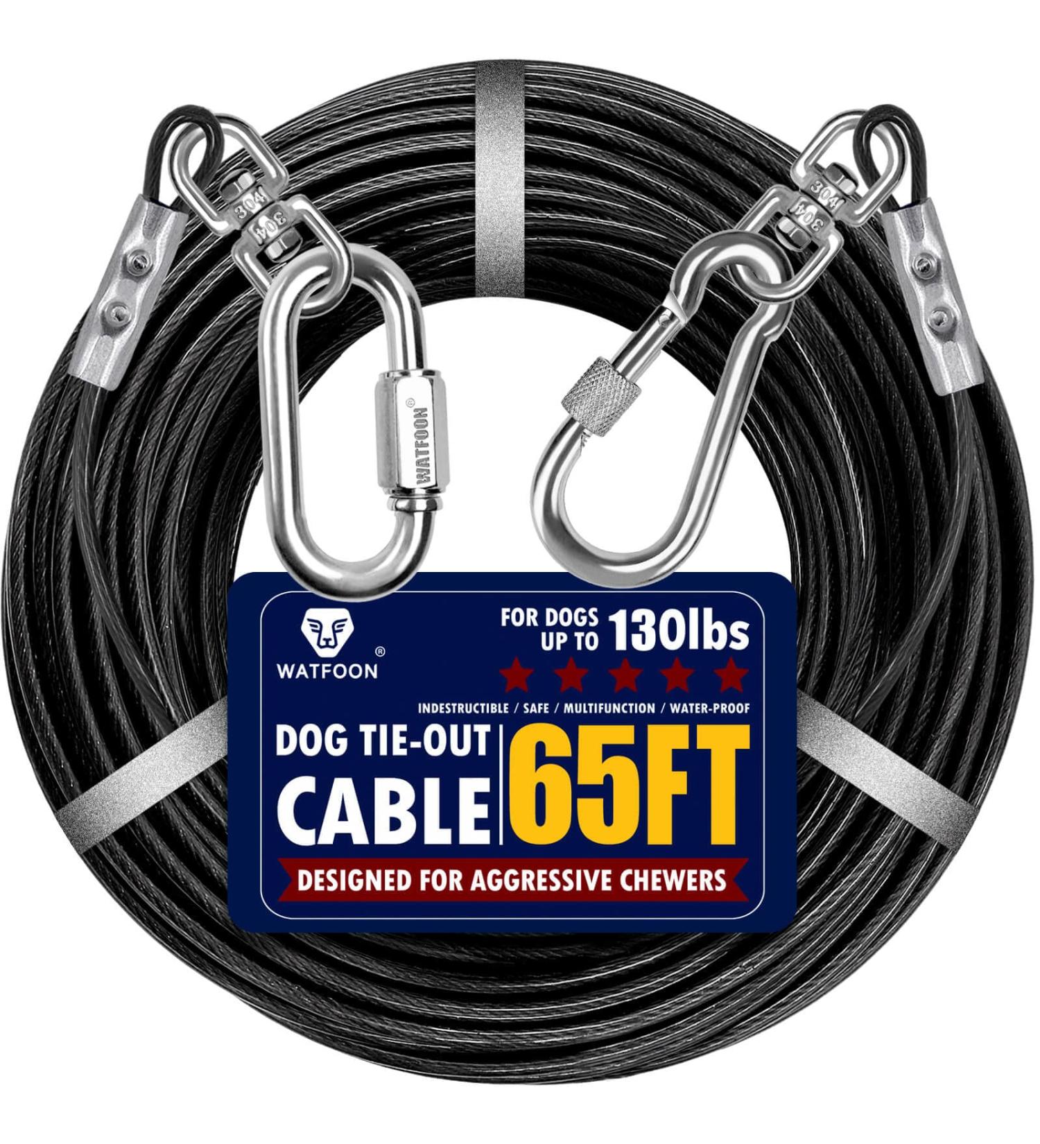 Durable 19.8m Steel Dog Lines for Courtyards - Perfect for Camping & Parks | Buy Long Dog Chains Online - Buy Online on GoSupps.com