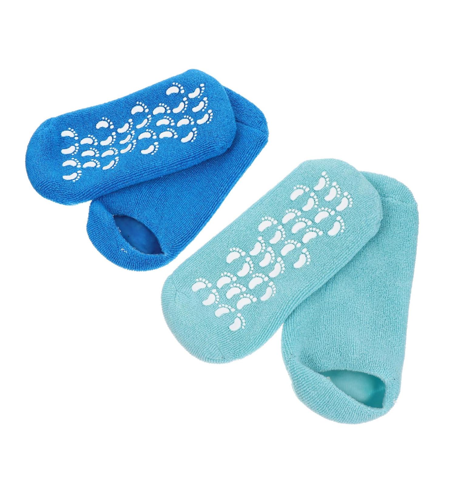 POPETPOP 2 Pairs Gel Socks Cracked Heel Care Socks Reusable Moisturizing Socks Foot Spa Sock Foot Covers Women Socks Supple Spa Socks Miss Vegetable Gel Moisture Absorption Commodity - Buy Online on GoSupps.com