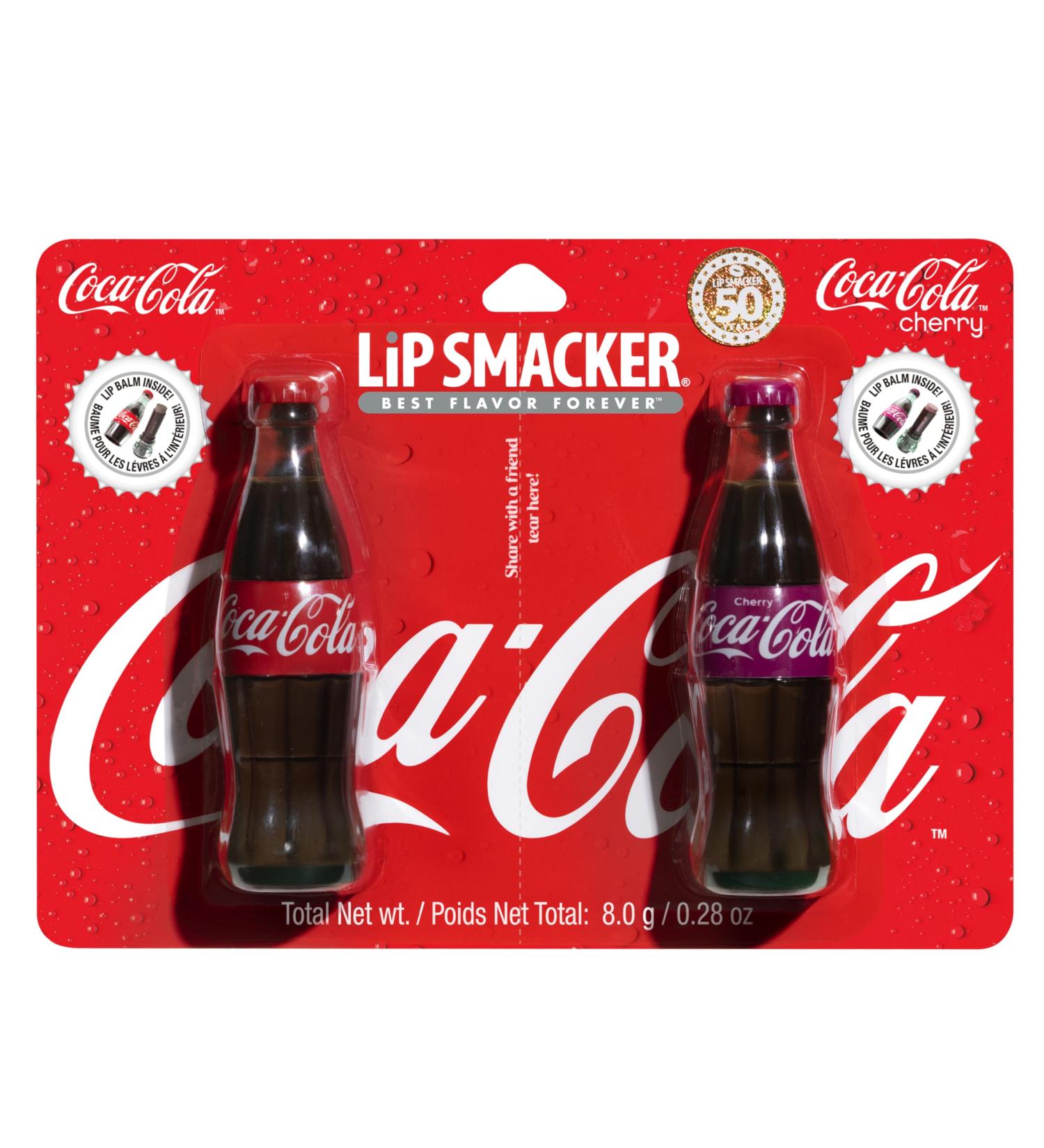Lip Smacker Coca-Cola Bottle Lip Balm Duo Moisturizing & Glossy Finish Featuring Iconic Contour Bottle Design Fun Collectible Gift for All Ages - Buy Online on GoSupps.com