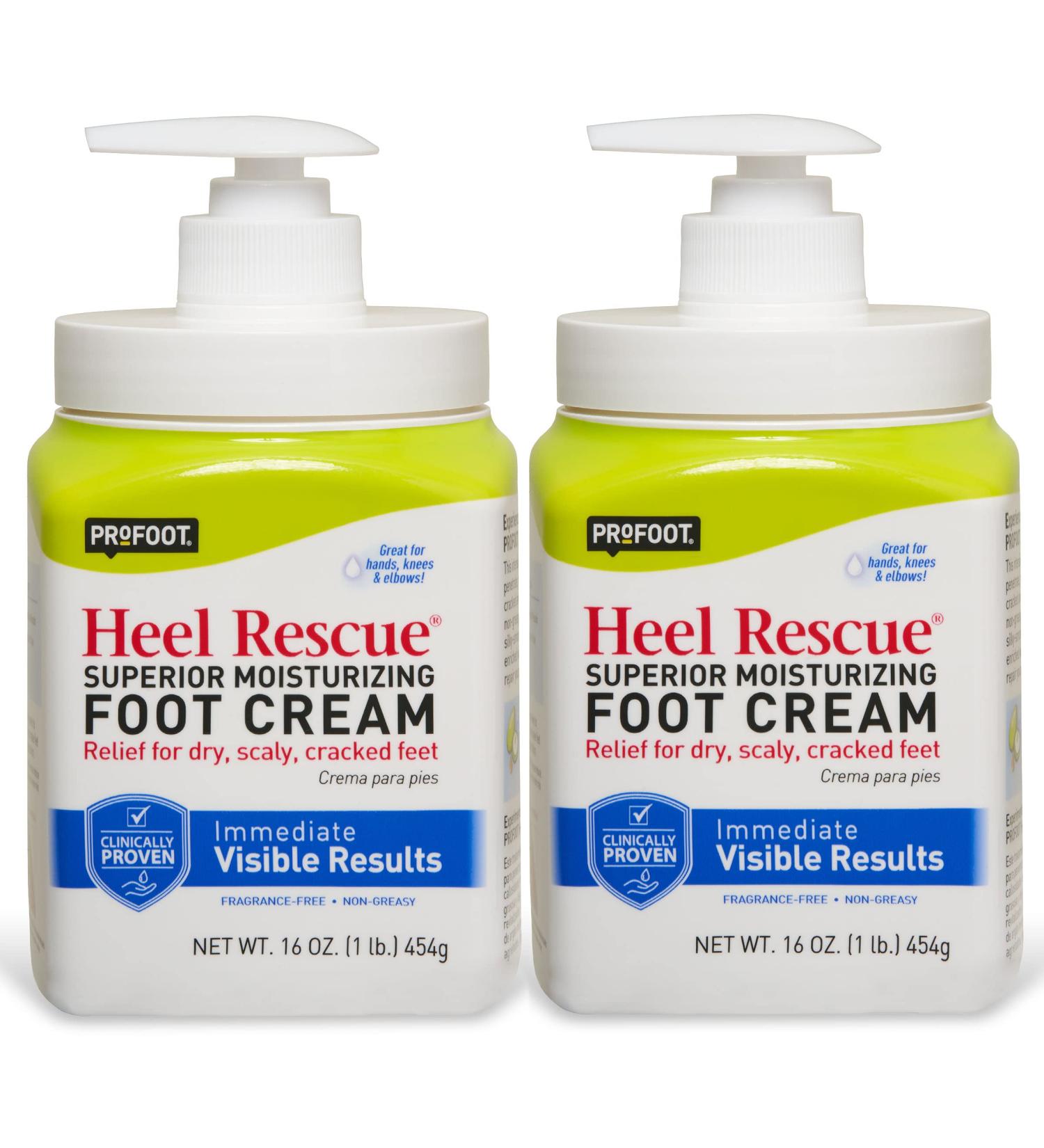Profoot Heel Rescue Foot Cream 16oz Bottle - 2 Pack for Cracked & Calloused Skin - Buy Online on GoSupps.com