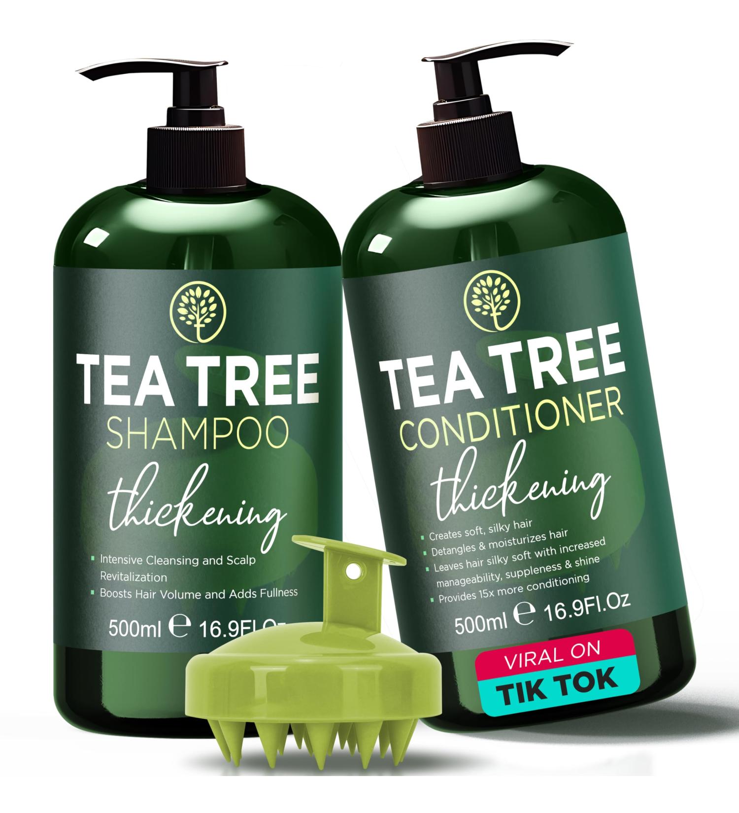 Terramed Just Think Comfort Tea Tree Shampoo & Conditioner Set - Itchy Scalp Hair Loss & Dandruff Relief | Nourishing Sulfate & Paraben Free Haircare for All Hair Types - Buy Online on GoSupps.com