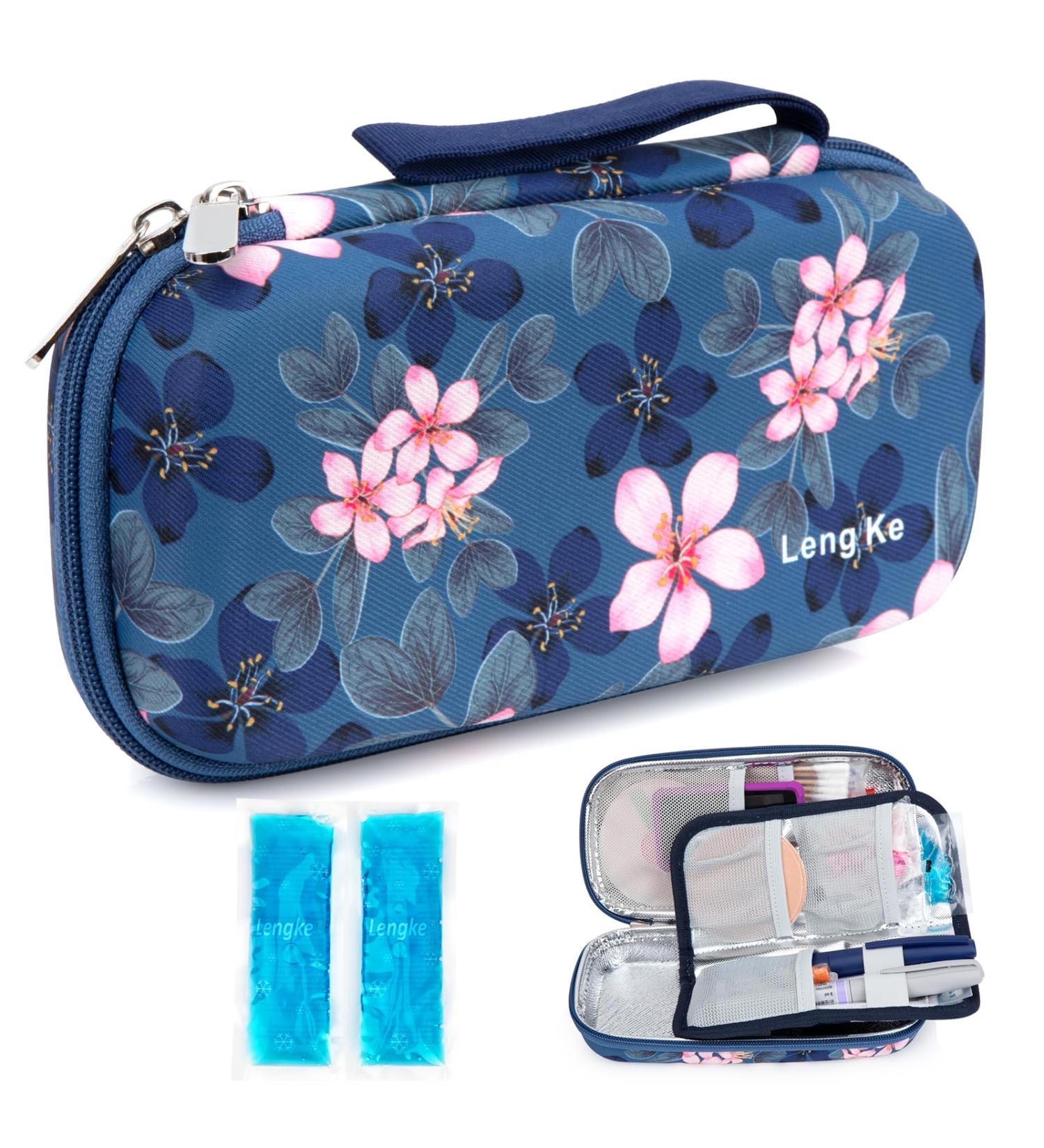 Youshares Insulin Cooling Bag - TSA Approved Travel Case for Diabetics | Eva K hlbox for Glucose Meters EpiPen & Insulin | Includes 2 Cooling Packs - Magnolia Y8-Magnolie - Buy Online on GoSupps.com