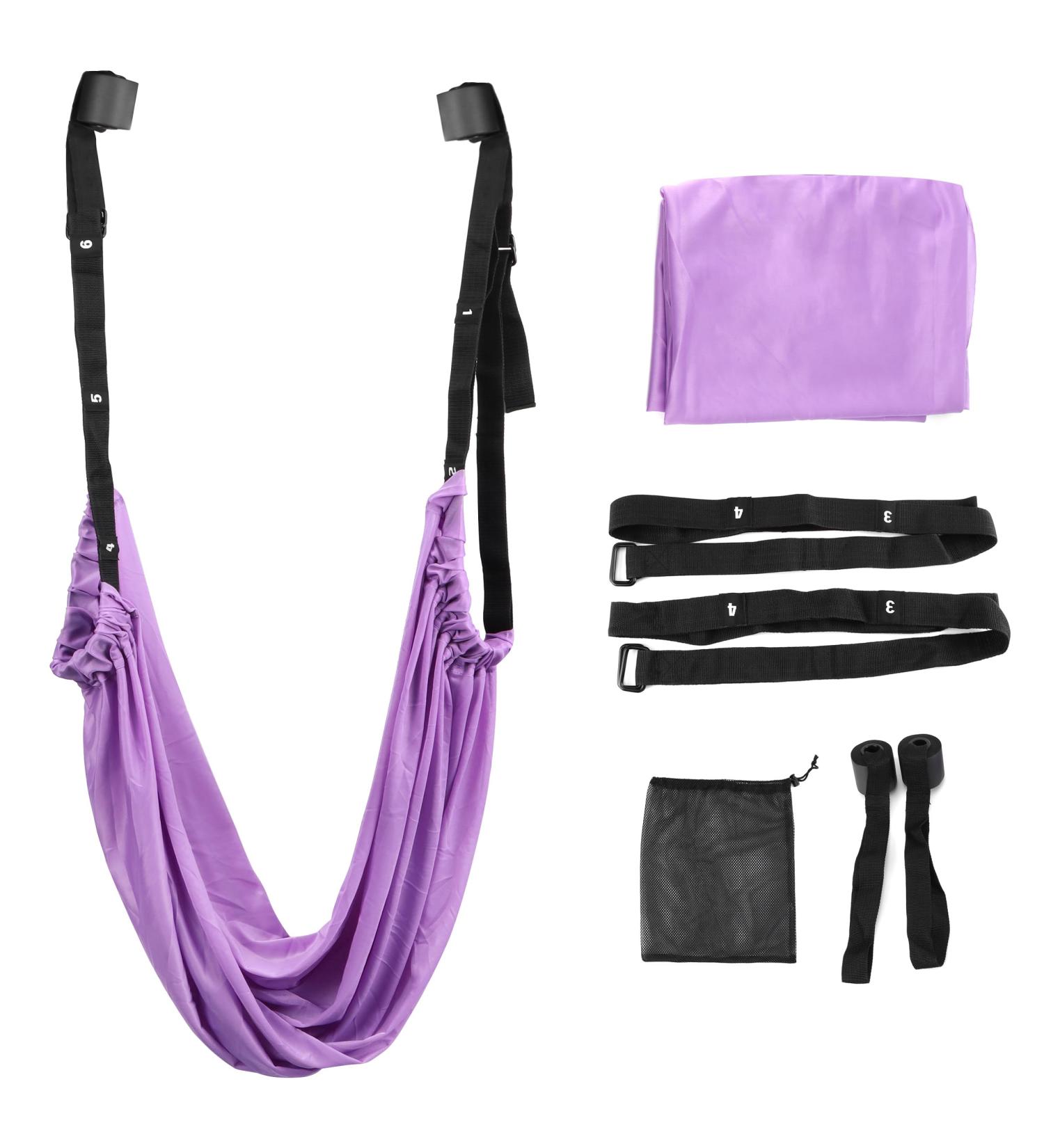 Buy Aerial Yoga Hammock & Yoga Swing - Anti-Gravity Inversion for Flexibility Pilates & Gymnastics - Buy Online on GoSupps.com