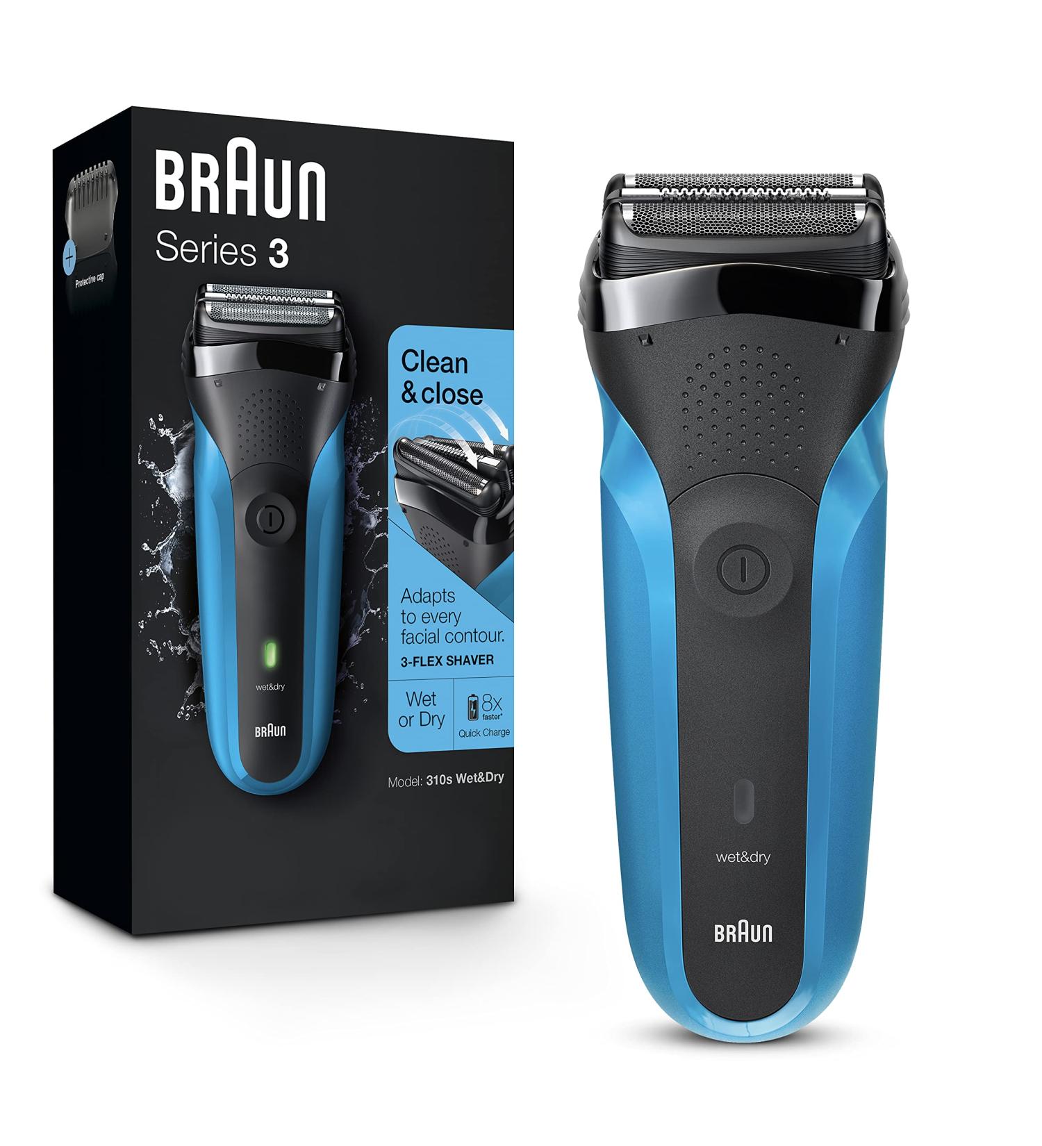 Braun Series 3 310s Electric Foil Shaver for Men | Rechargeable Wet & Dry Shaver - Buy Online on GoSupps.com