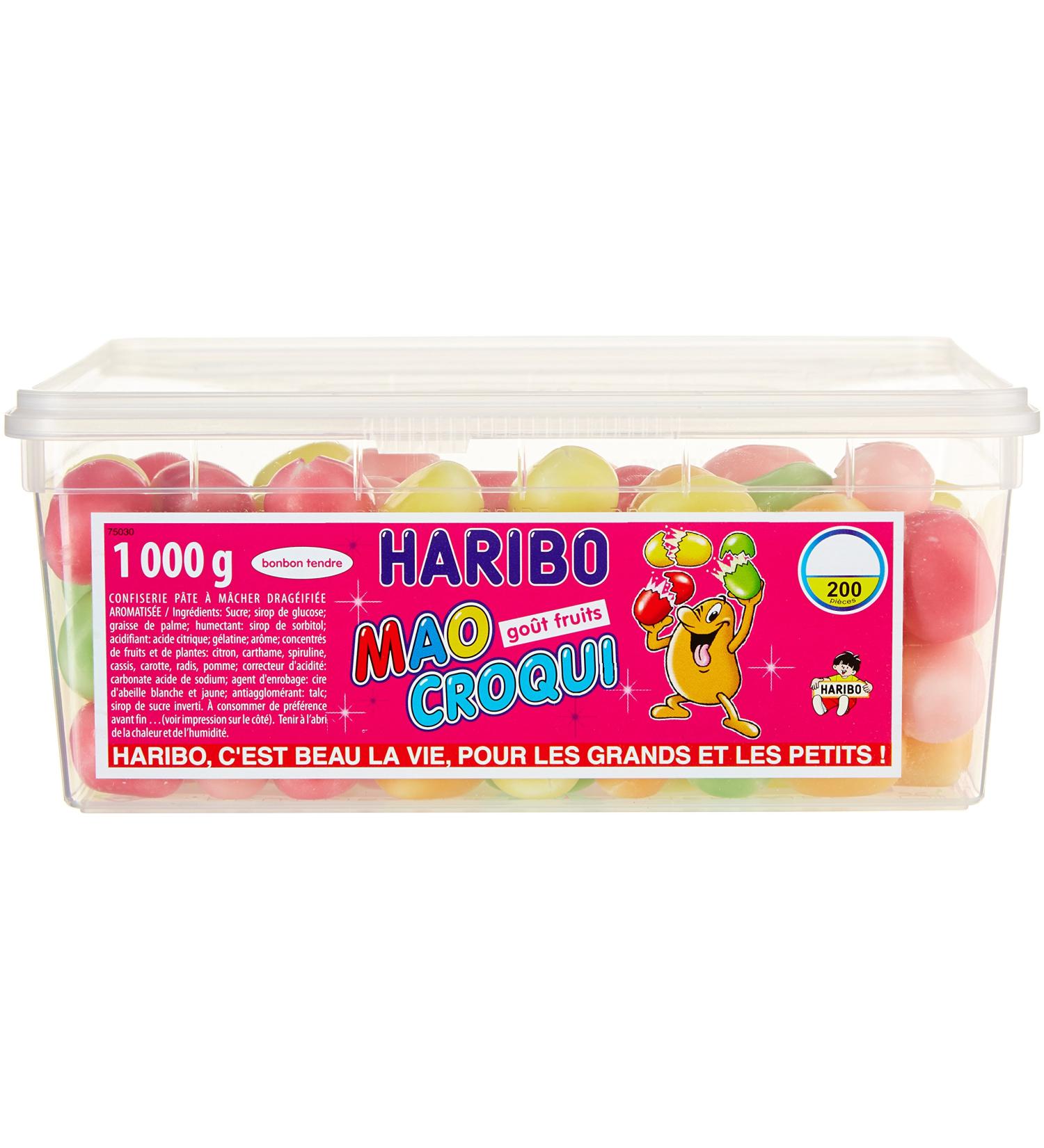 Haribo Mao Croqui Fruit Jelly Candy x 220 Pieces 1kg - Buy Online on GoSupps.com