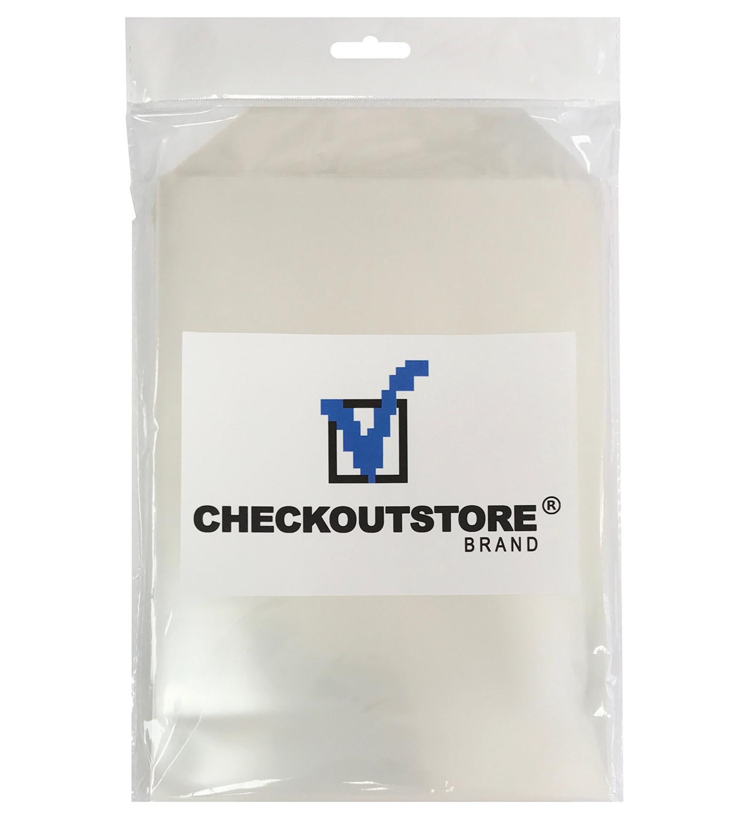 100 CheckOutStore  Clear Storage Pockets (6 3/4 x 9 1/2)