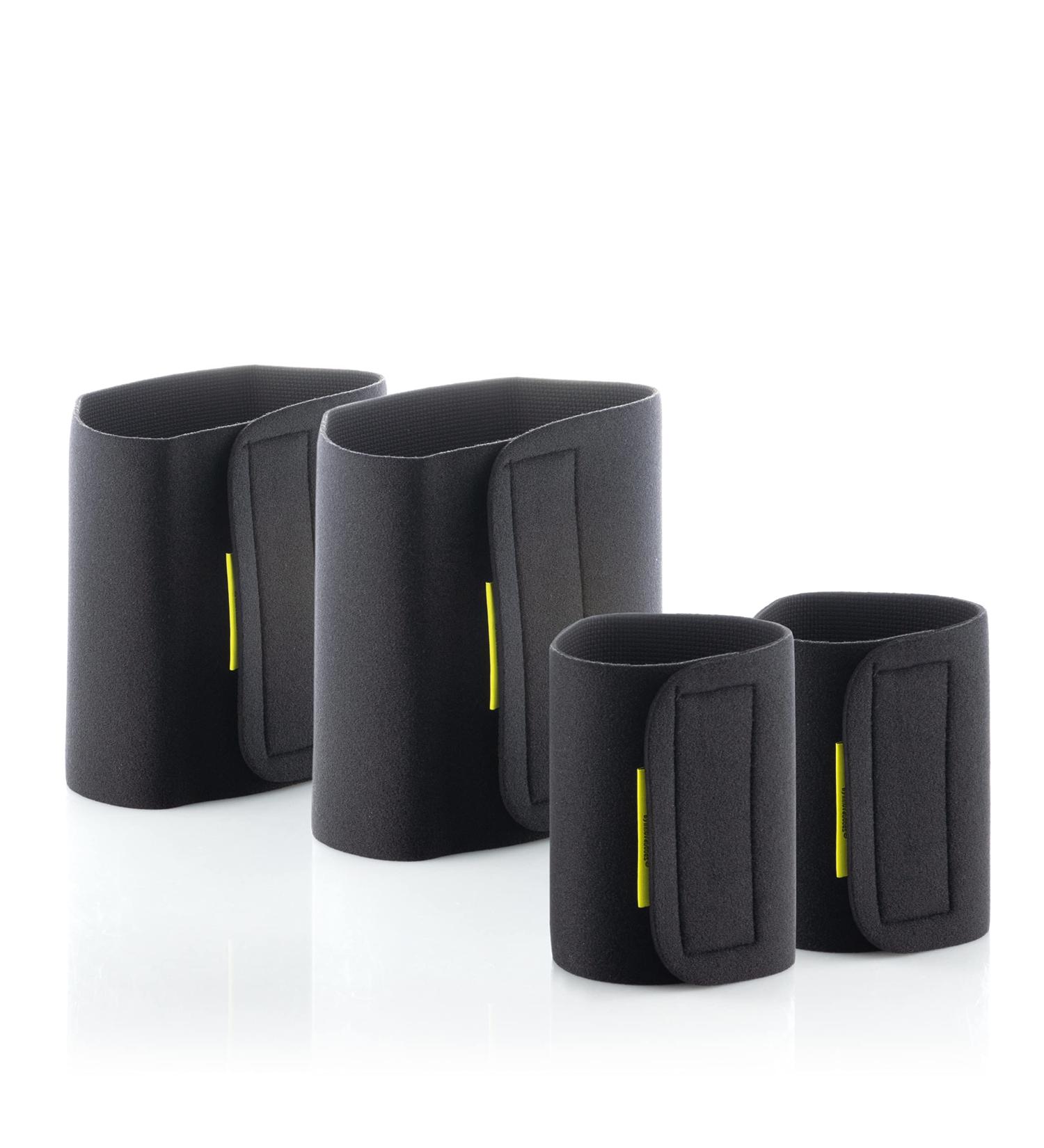 InnovaGoods Unisex Sauna Effect Sports Bands for Arms & Legs - 4 Piece Set - Black - Universal Size - Boost Your Workout - Buy Online on GoSupps.com