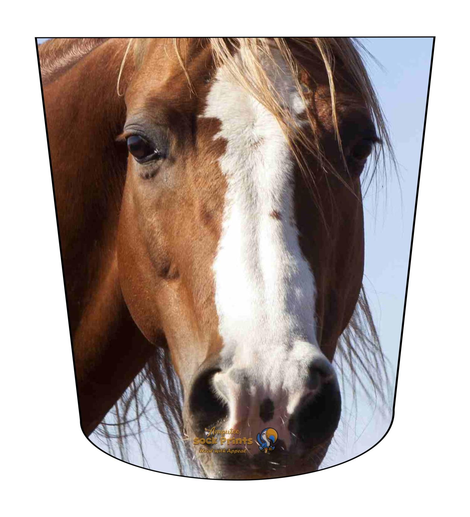 Amputee Sock ATKA "Horse Headshot V1" 3ply Stump Sock - Buy Online on GoSupps.com