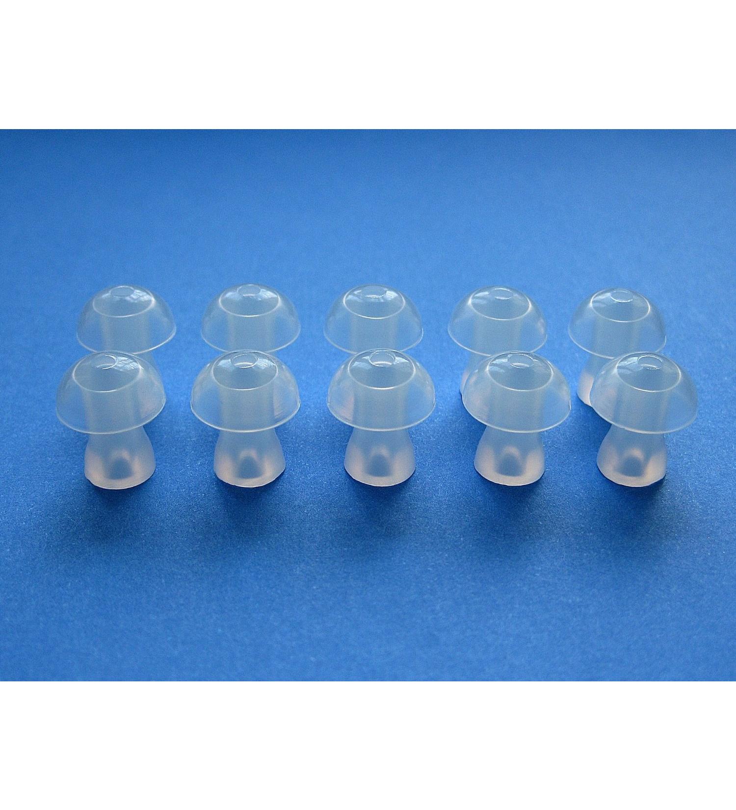 Healtheveryday 10 Medium (M) Soft Replacement Mushroom Domes Eartips Earbuds - Buy Online on GoSupps.com