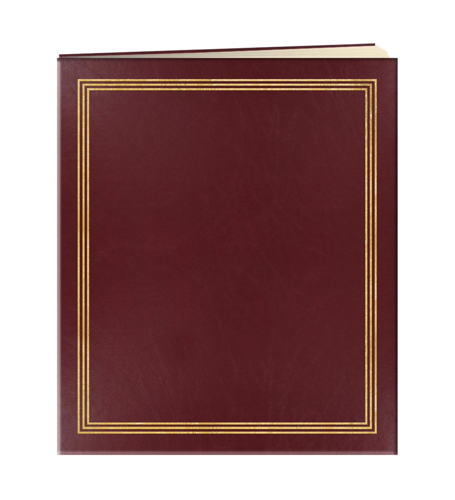 Pioneer Jumbo Family Memory Album - 11 3/4x14 Scrapbook with 100 Archival Buff Pages - Burgundy Covers - Buy Online on GoSupps.com