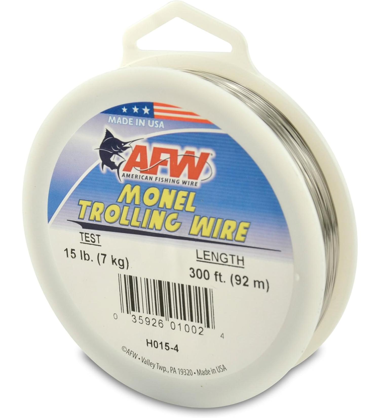 American Fishing Wire Monel Trolling Wire 300ft - 15lb Test - Buy Online on GoSupps.com