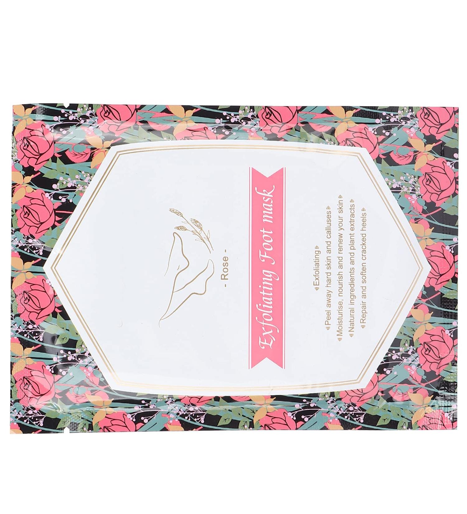 Rose Foot Peeling Mask - Quick Absorption for Cracked Heels & Softening Rough Cuticles | International Shipping - Buy Online on GoSupps.com