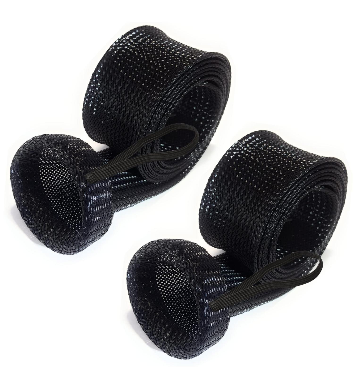 Reaction Tackle Fishing Rod Socks - Ultimate Protection for Baitcasting & Spinning Rods - Fits 7ft & 8ft - 2-Pack XL Black Sleeves - Buy Online on GoSupps.com