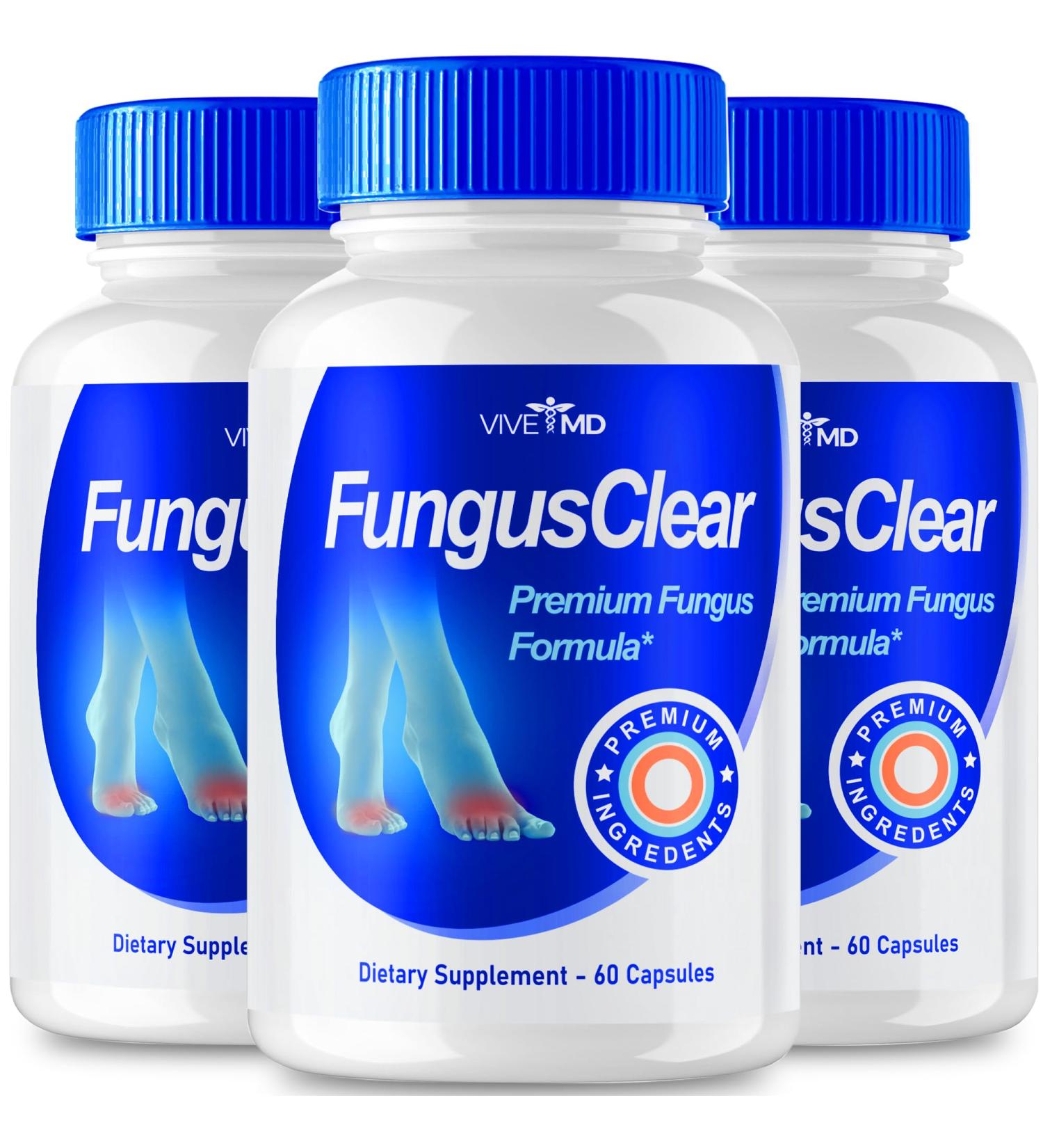 Fungus Clear Probiotic for Nail Health | Advanced Formula with Vitamin C Biotin & Zinc - Maximum Strength (3 Pack) | Best Reviews - Buy Online on GoSupps.com