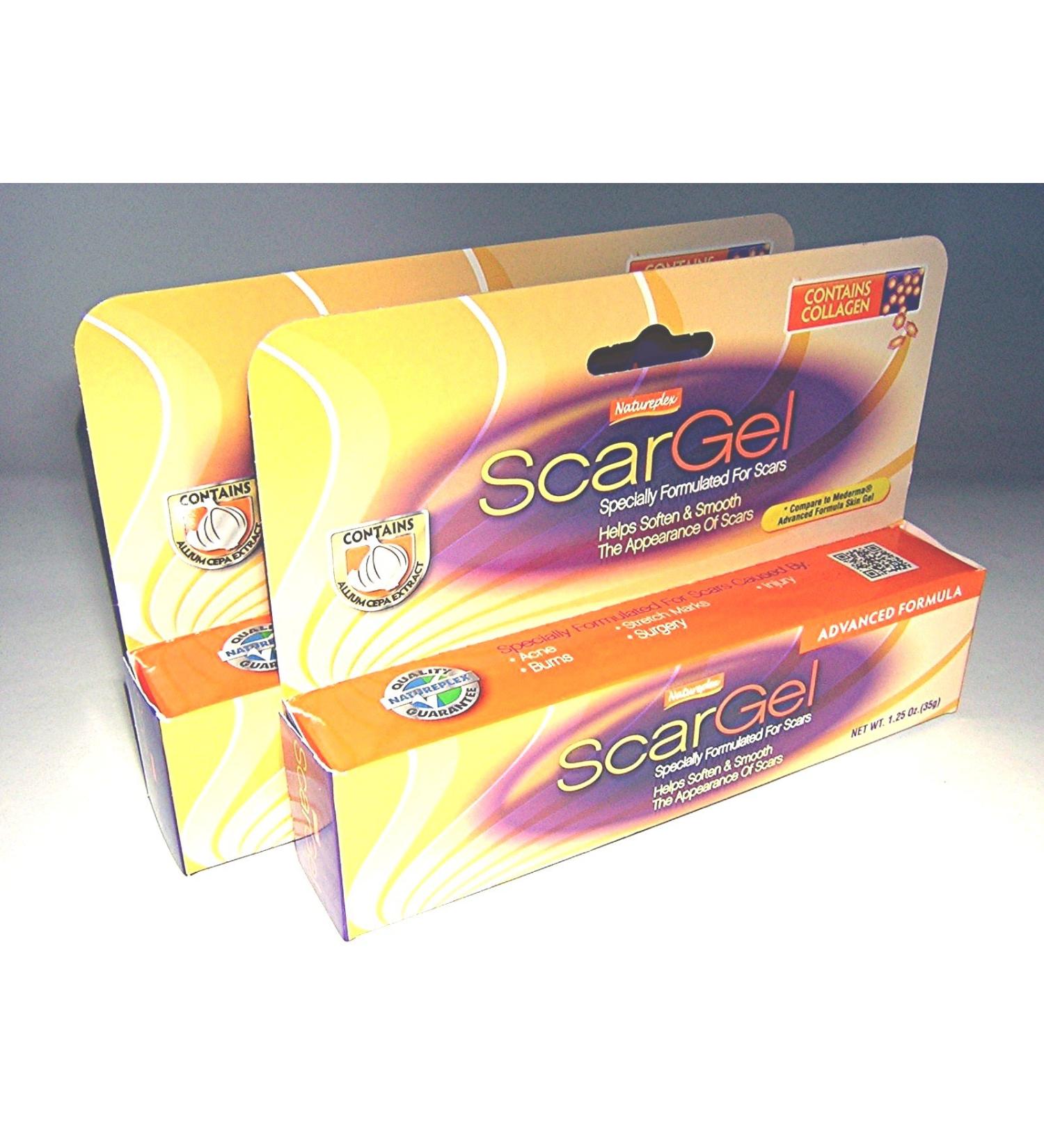SCAR GEL by Natureplex Helps Soften & Sooth Scars... 1.25 oz. (2 Pack).. scargel Astop by Natureplex