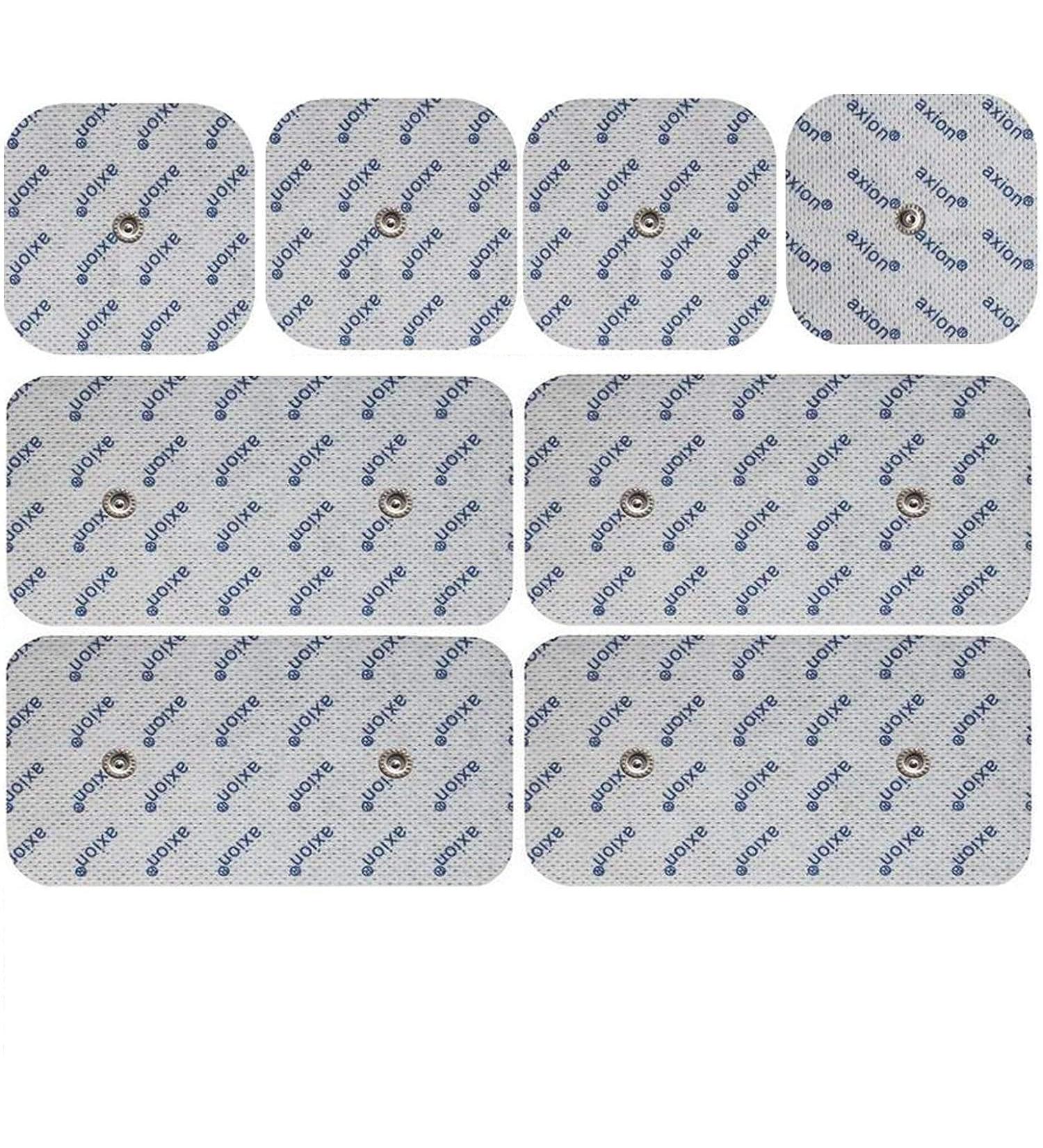 Axion 8 Series Mix-Set EMS Electrodes for Compex | Muscle Stimulation Electrode Pads | Certified Medical Device with 3.75 cm SNAP Push Button - Buy Online on GoSupps.com