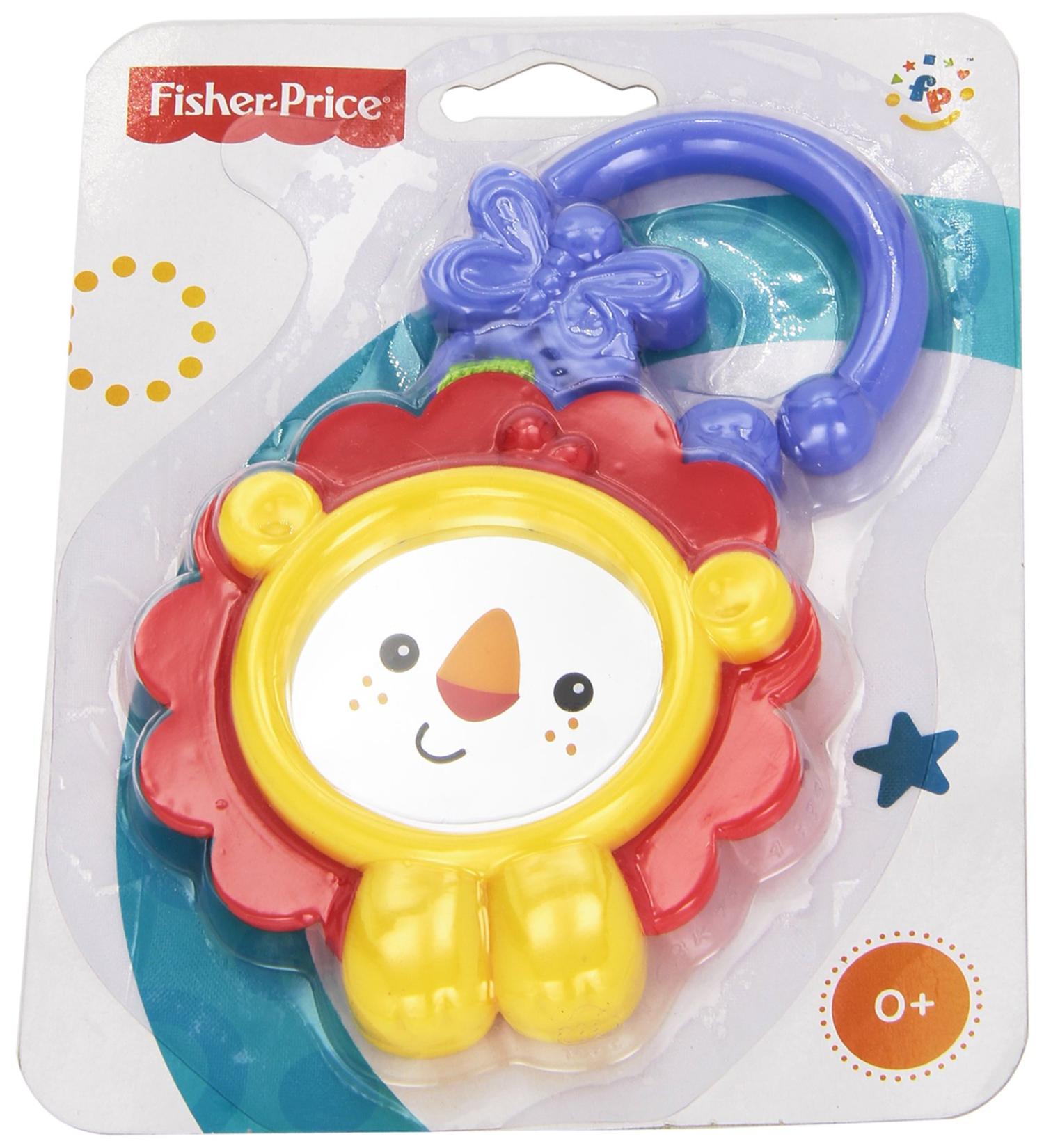 Fisher Lion Mirror Teether | Premium Baby Teething Toy for International Shipping - Buy Online on GoSupps.com