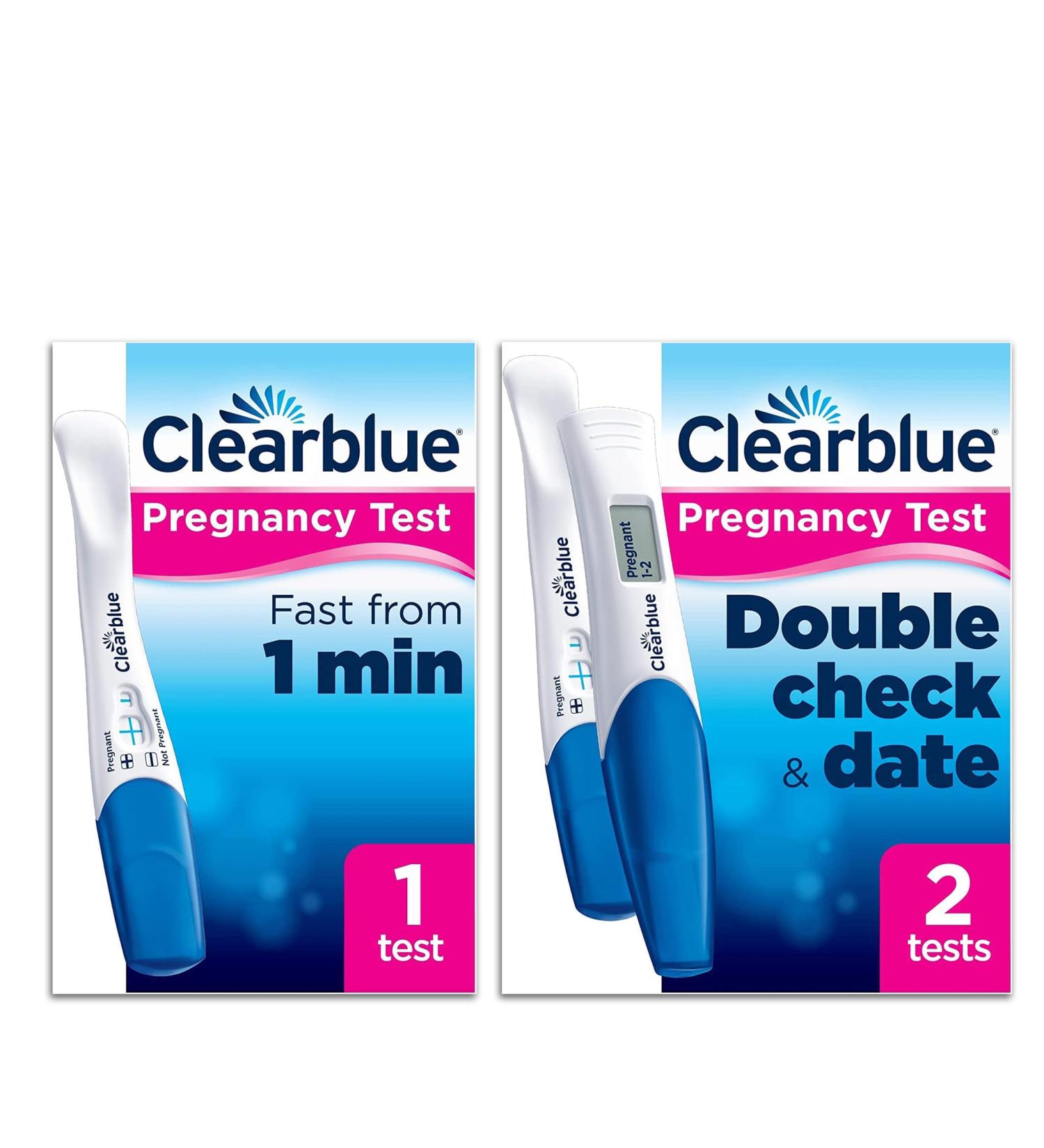 Clearblue Pregnancy Value Bundle Double-Check and Date Combo Pack (1 Digital 1 Visual) + 1 Rapid Detection Test - Easy at Home Pregnancy Test - Buy Online on GoSupps.com