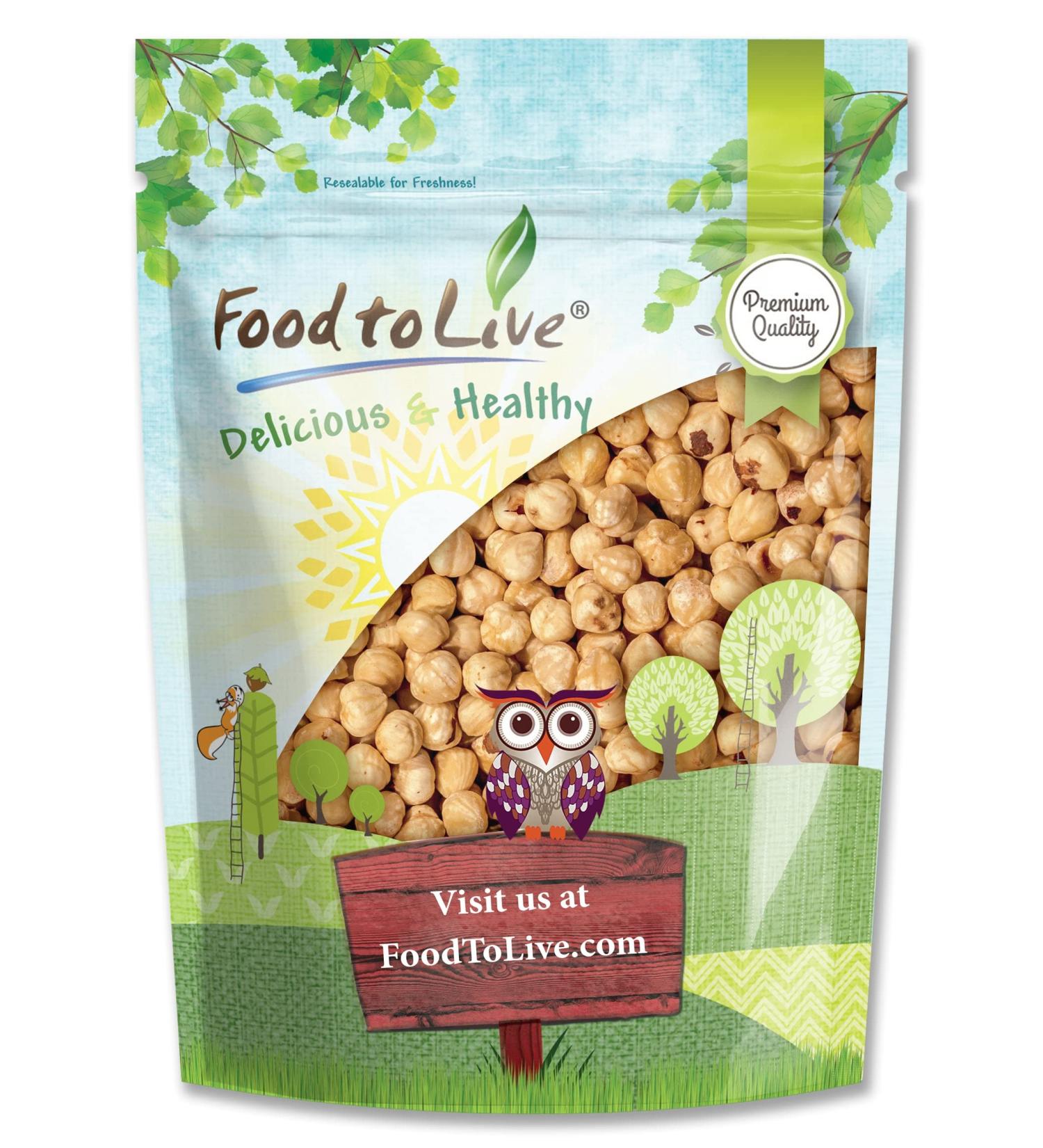 1lb Dry Roasted Blanched Hazelnuts with Himalayan Salt - Keto & Vegan Snack, Whole Filberts, Oil-Free - Bulk Purchase for Baking, Rich in Essential Fatty Acids - Buy Online on GoSupps.com