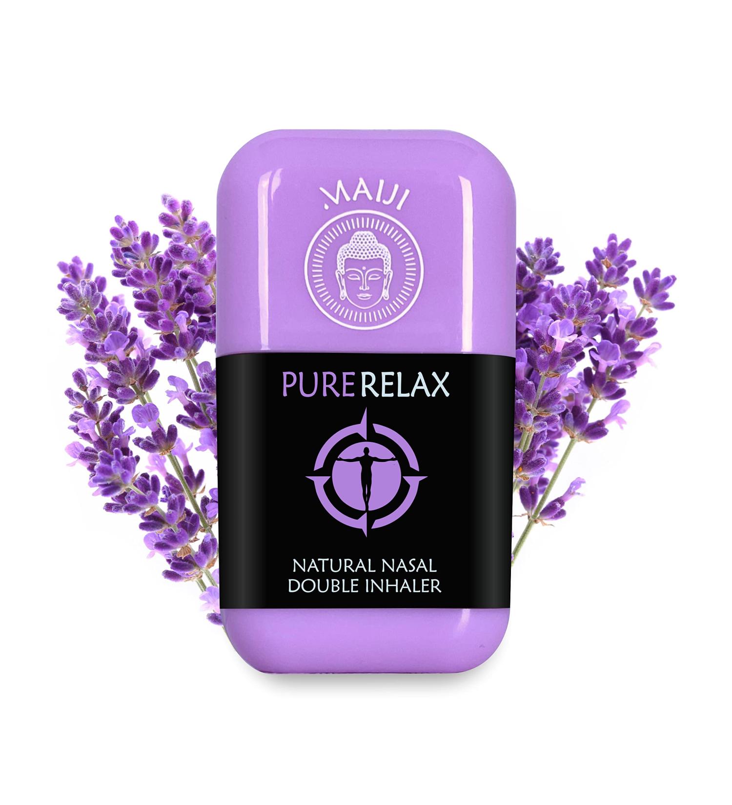 Maiji Double Inhaler - Pure Relaxation Aromatherapy | Essential Oils Inhaler Pencil with Lavender Bergamot & Rosemary | Made in Germany - Buy Online on GoSupps.com