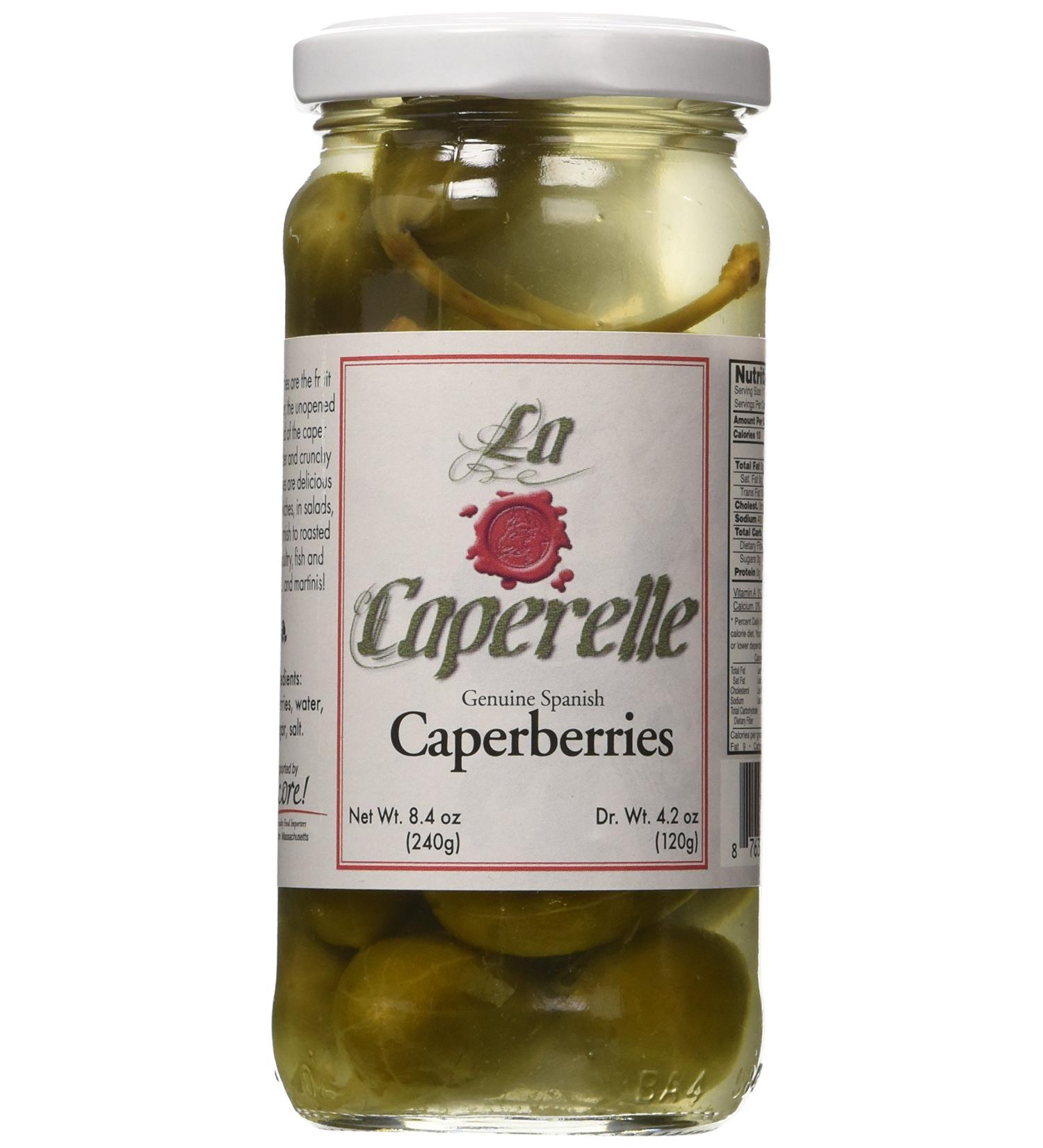 La Caperelle Caper Berries 8.4 oz - Gourmet Pickled Caper Berries for Culinary Delights - Buy Online on GoSupps.com