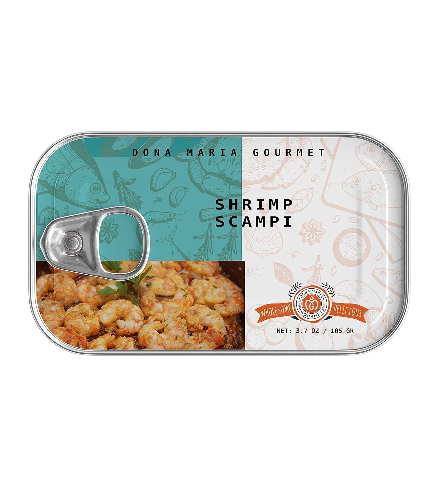 Dona Maria Gourmet Shrimp scampi  Gluten-Free PALEO - 3.7 Oz Pack Of 2