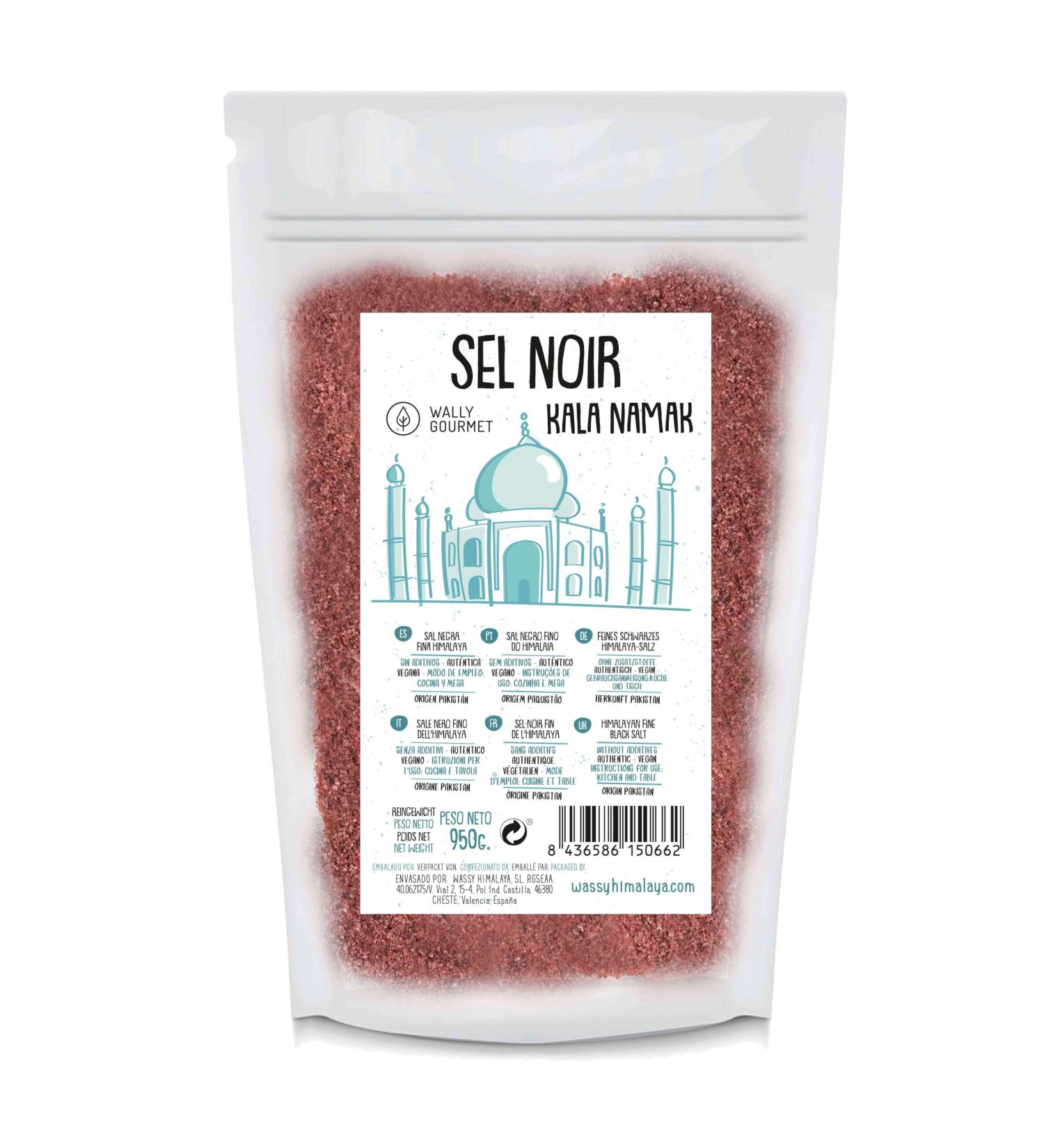 Kala Namak Salt Fine 100% Natural | Egg Flavor | No Additives No Refining. Himalayan Black Salt. Higher Grade - Buy Online on GoSupps.com