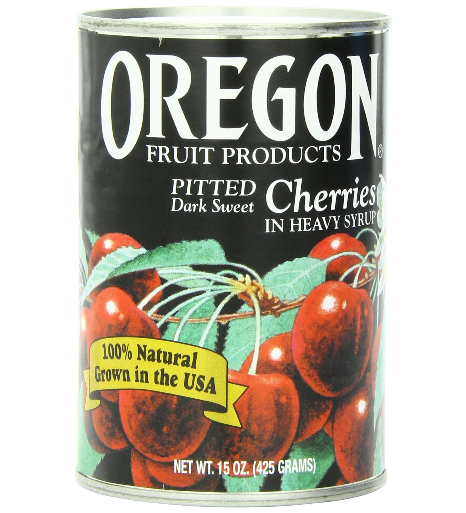 Oregon Fruit Dark Sweet Cherries in Heavy Syrup 15oz (Pack of 8) - Buy Online on GoSupps.com