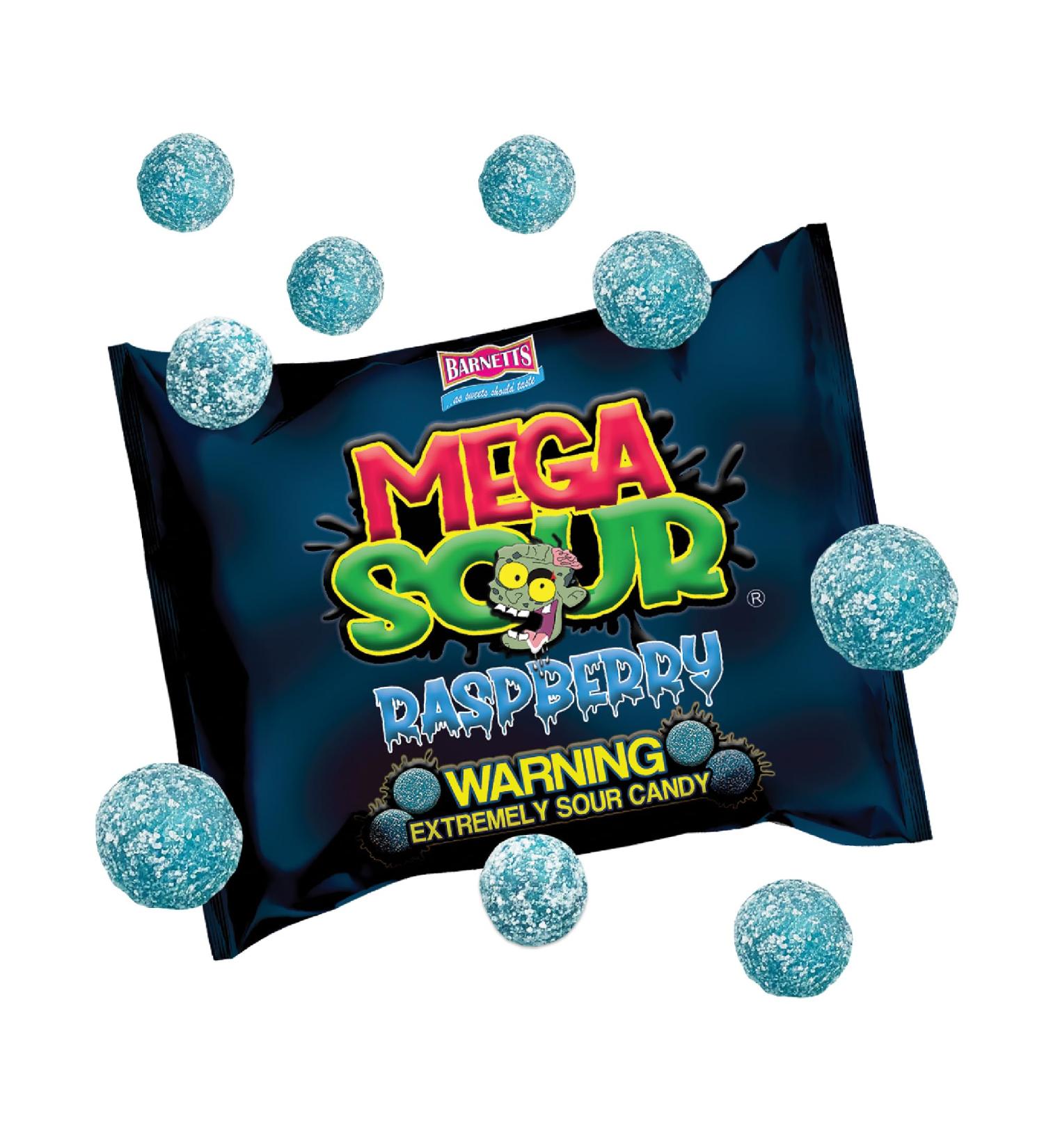 Barnetts Sweets Mega Sour Candy Framboise (104g) - Buy Online on GoSupps.com