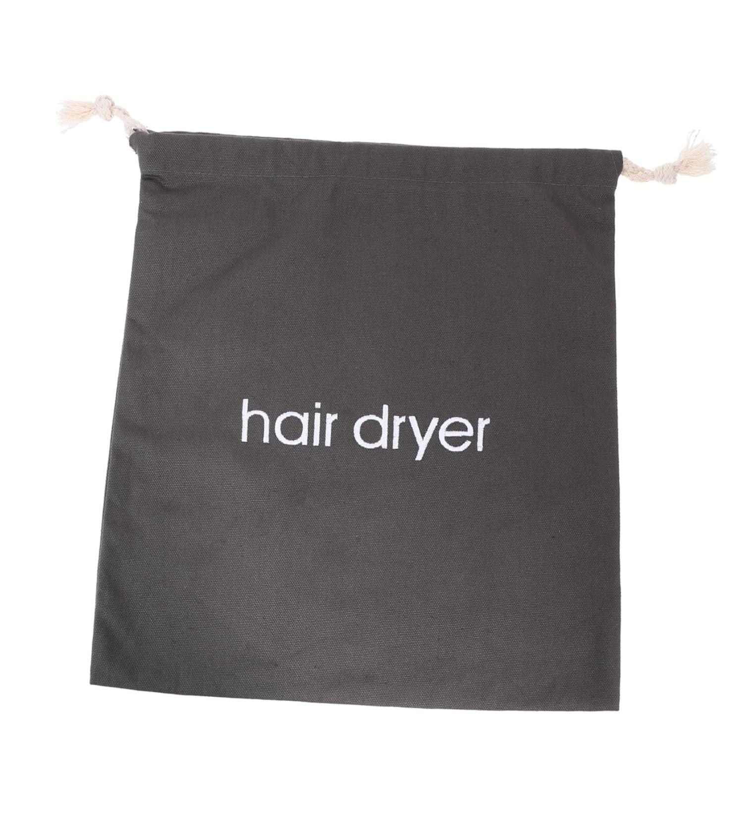 Beavorty 1pc Hair Dryer Storage Bag Canvas Cosmetic Bag Drawstring Closure Cover Practical Storage Pouch Rope 33x30cm Dark Grey - Buy Online on GoSupps.com