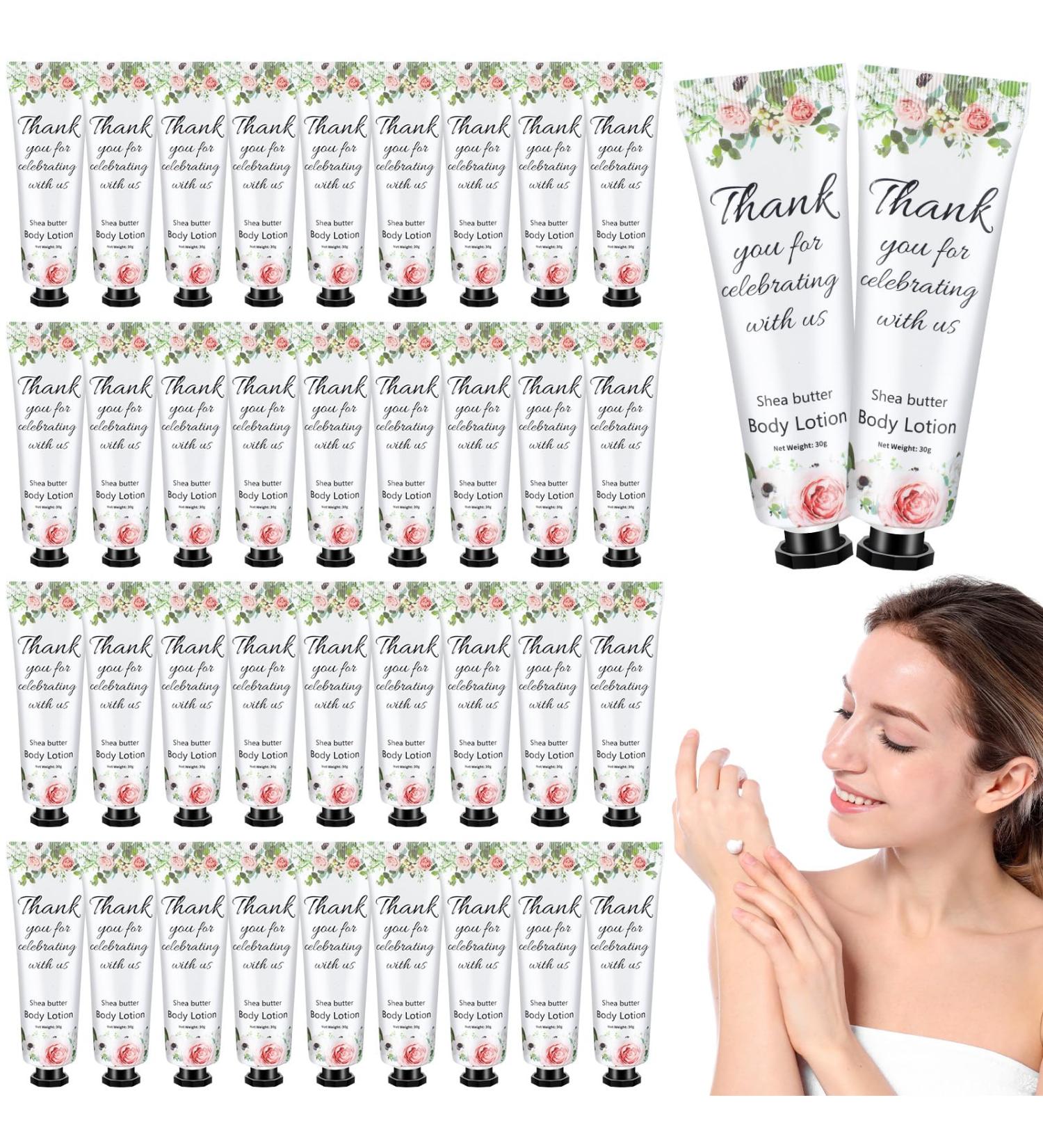 Dansib 36 Pcs Bridal Shower Wedding Gifts Bulk Body Lotion Body Care Cream Moisturizing Small Travel Lotion for Women Dry Skin Natural Fragrance for Bridesmaid Guest Gift - Buy Online on GoSupps.com