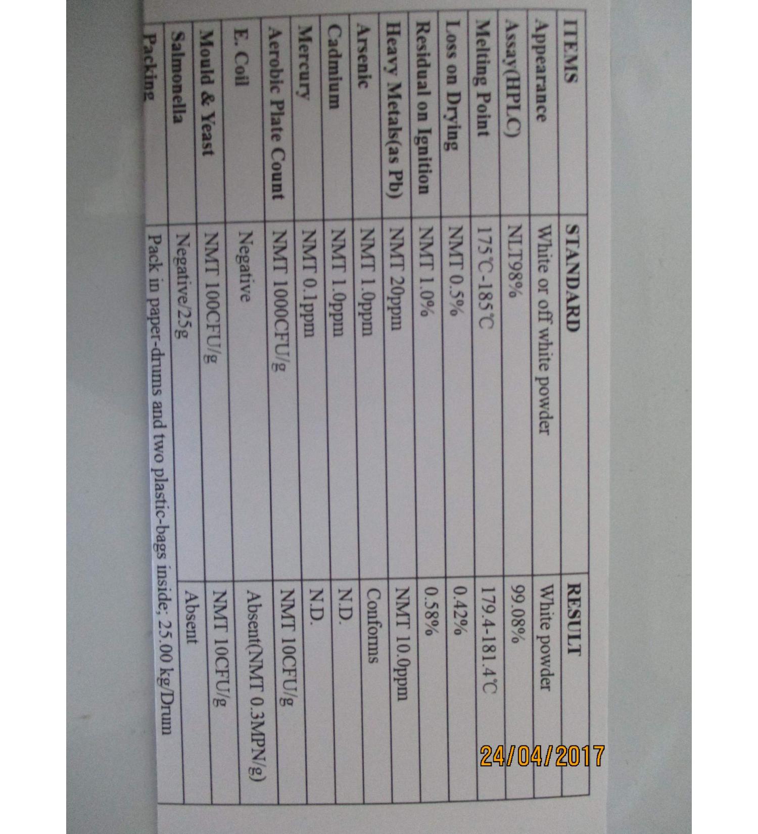 100 Grams Hordenine HCLC Powder 99.8% CAS# 6027-23-2 - Buy Online on GoSupps.com