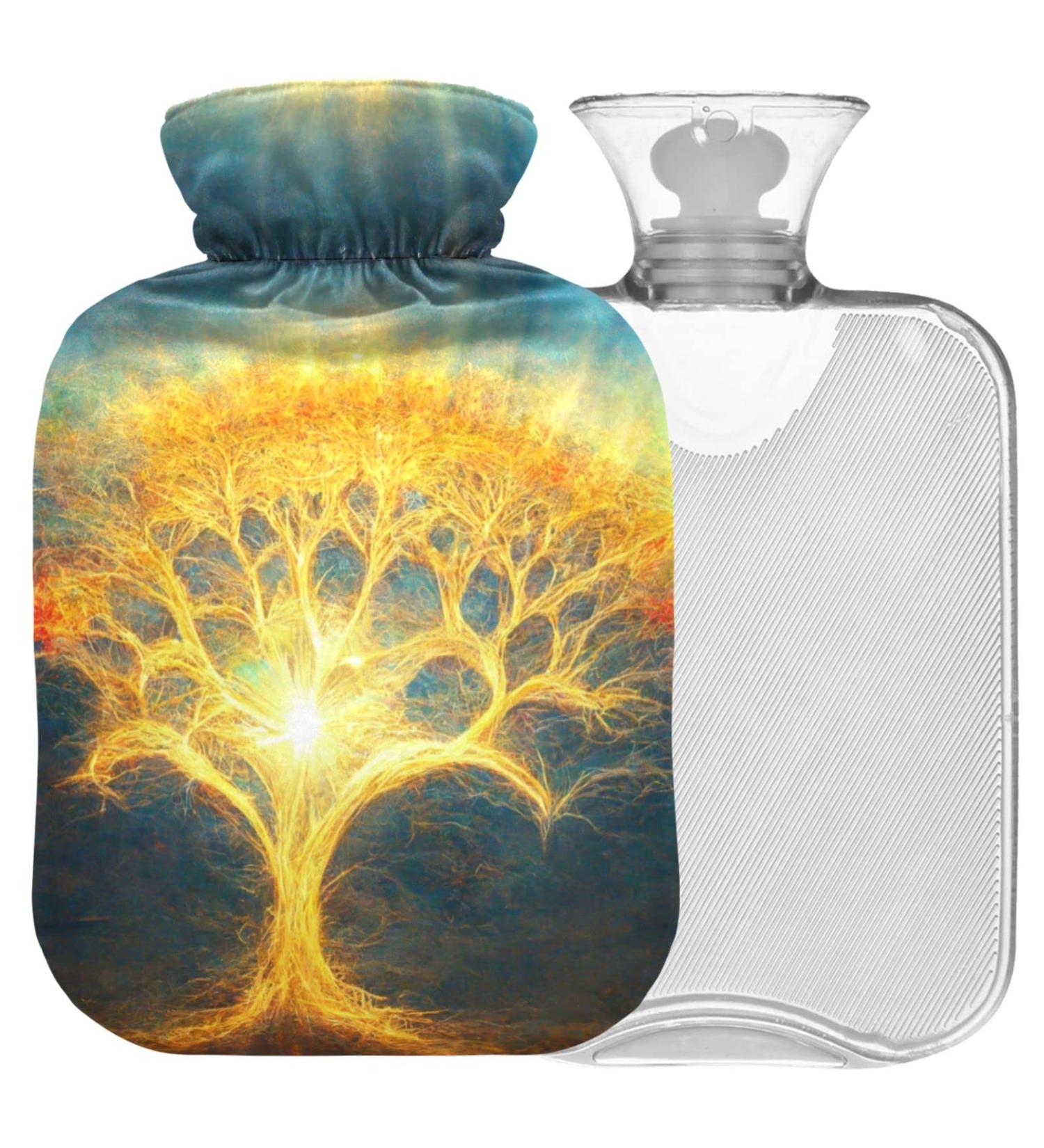 Buy Naanle Tree of Life Heat Bottle 2L - Transparent Hot Water Bottle with Lid for Pain Relief & Therapy | International Shipping Available - Buy Online on GoSupps.com