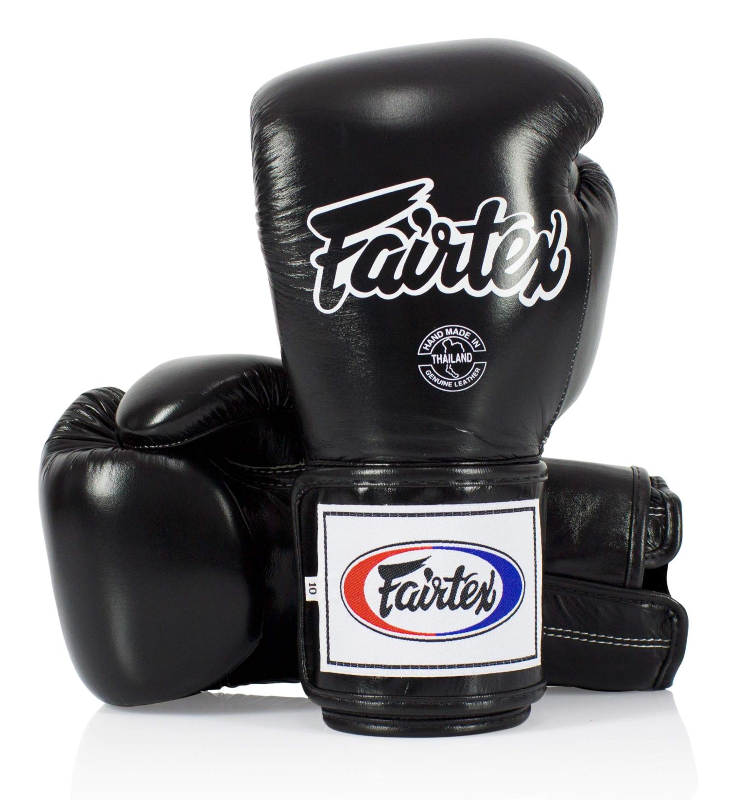 Fairtex BGV5 Boxing Gloves - Super Sparring Gloves for Kickboxing, Muay Thai, MMA | Black 16 oz - Buy Online on GoSupps.com