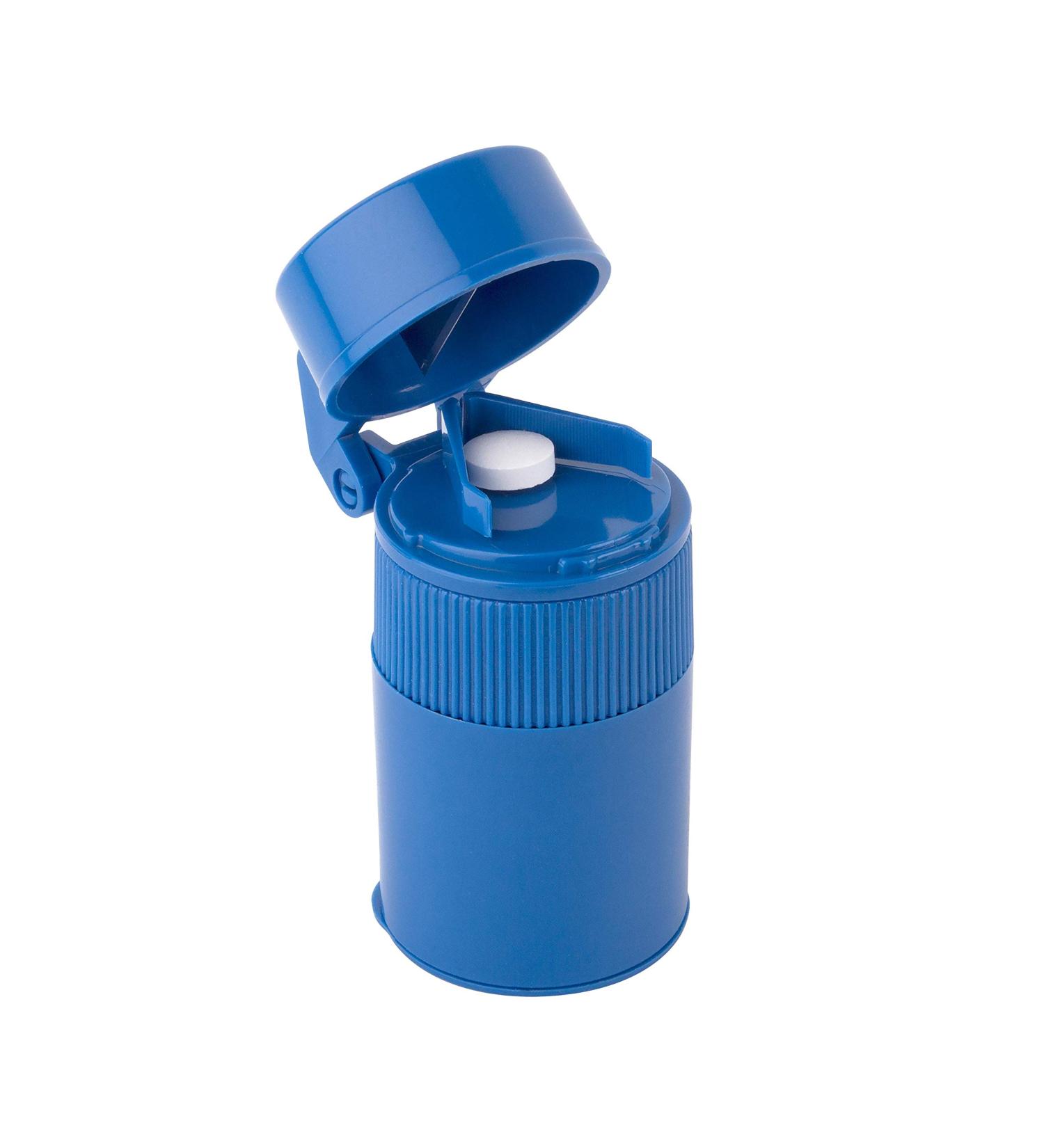 EZY DOSE Cut N' Crush Pill Cutter/Crusher in Blue - 1 Count - Buy Online on GoSupps.com