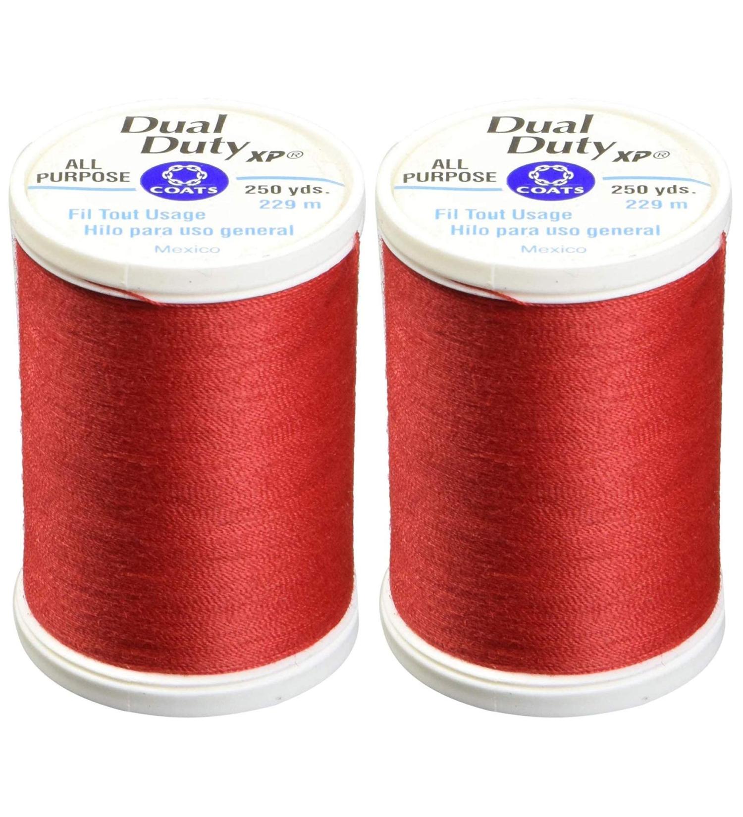 Dual Duty XP General Purpose Thread 250yds Atom Red (S910-2160) Atom Red (2-Spools)