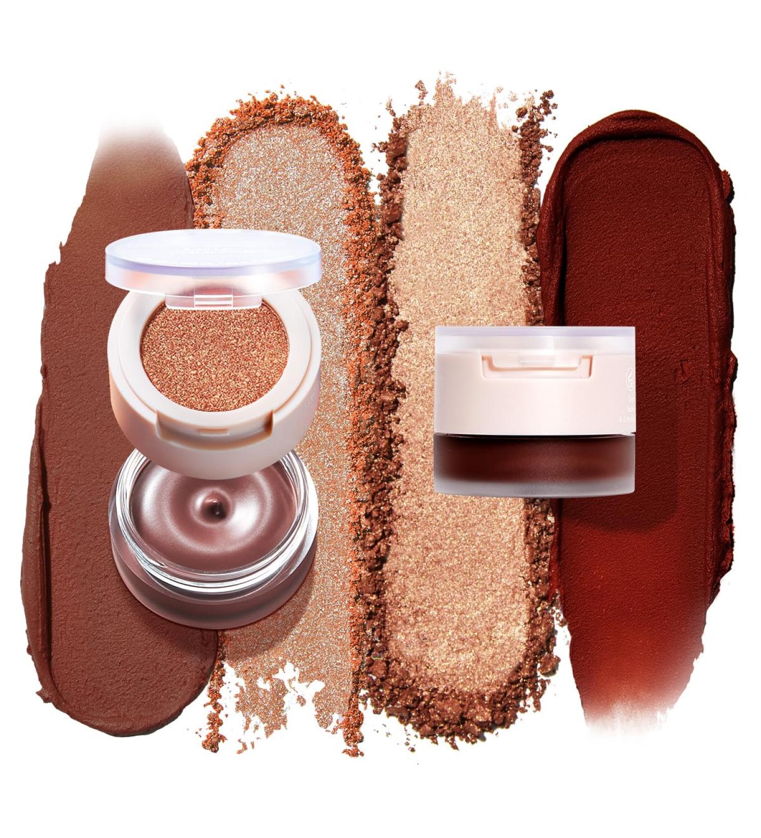Shop Cream Blush for Cheeks Eyes & Lips - Buildable Matte Finish 2-Color Set #002 + #003 | International Shipping - Buy Online on GoSupps.com