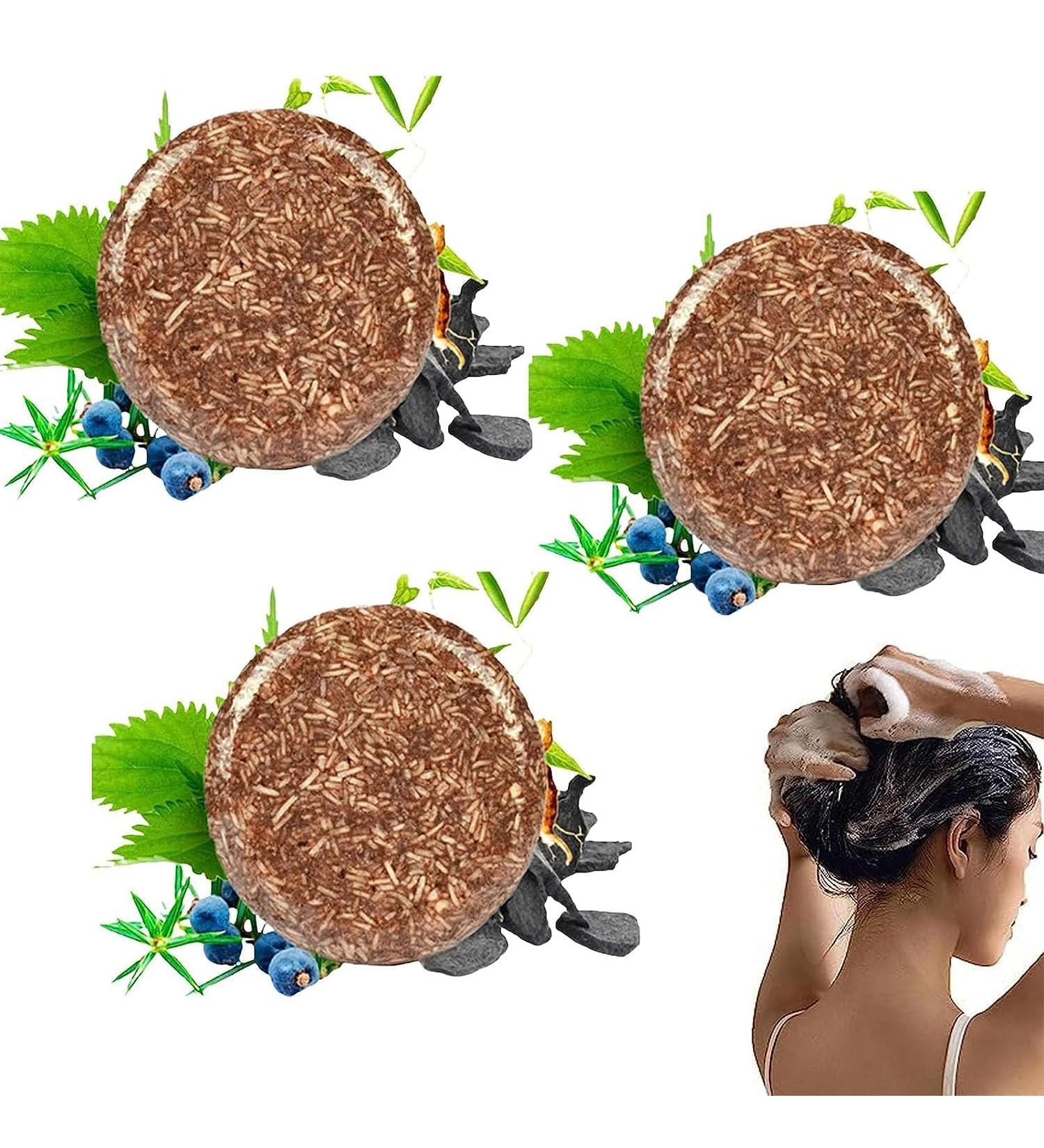  PHFTRCEW 3Pcs Earth Toner Darkening Shampoo Bar Earth Toner Hair Darkening Shampoo Bar Mane Gray Reverse for Gray Hair Unisex - Buy Online on GoSupps.com
