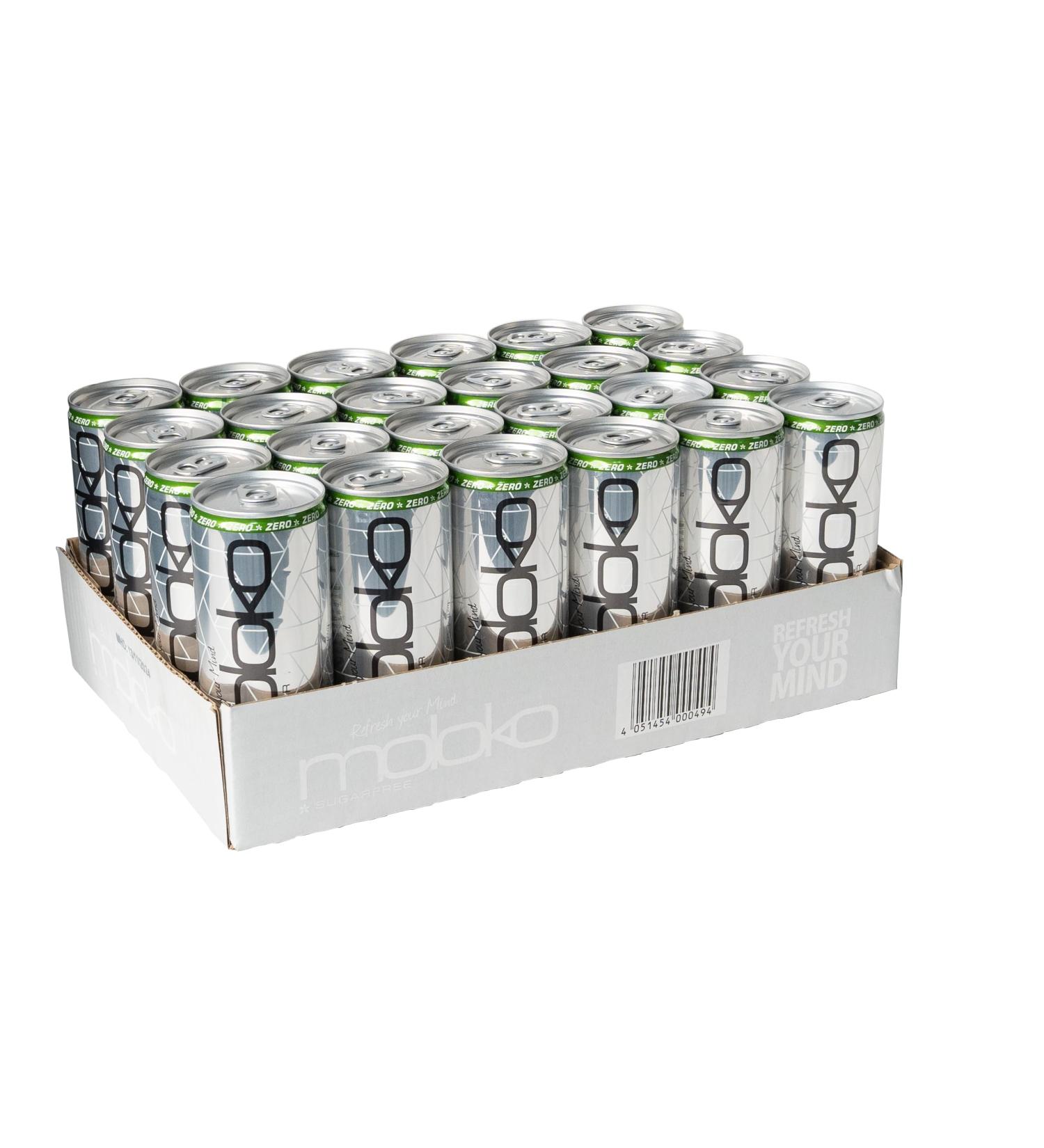 Moloko Zero Sugar - Refresh Your Mind | Pack of 24 Disposable Classic Sugarfree (24 x 250ml) - International Shipping Available - Buy Online on GoSupps.com