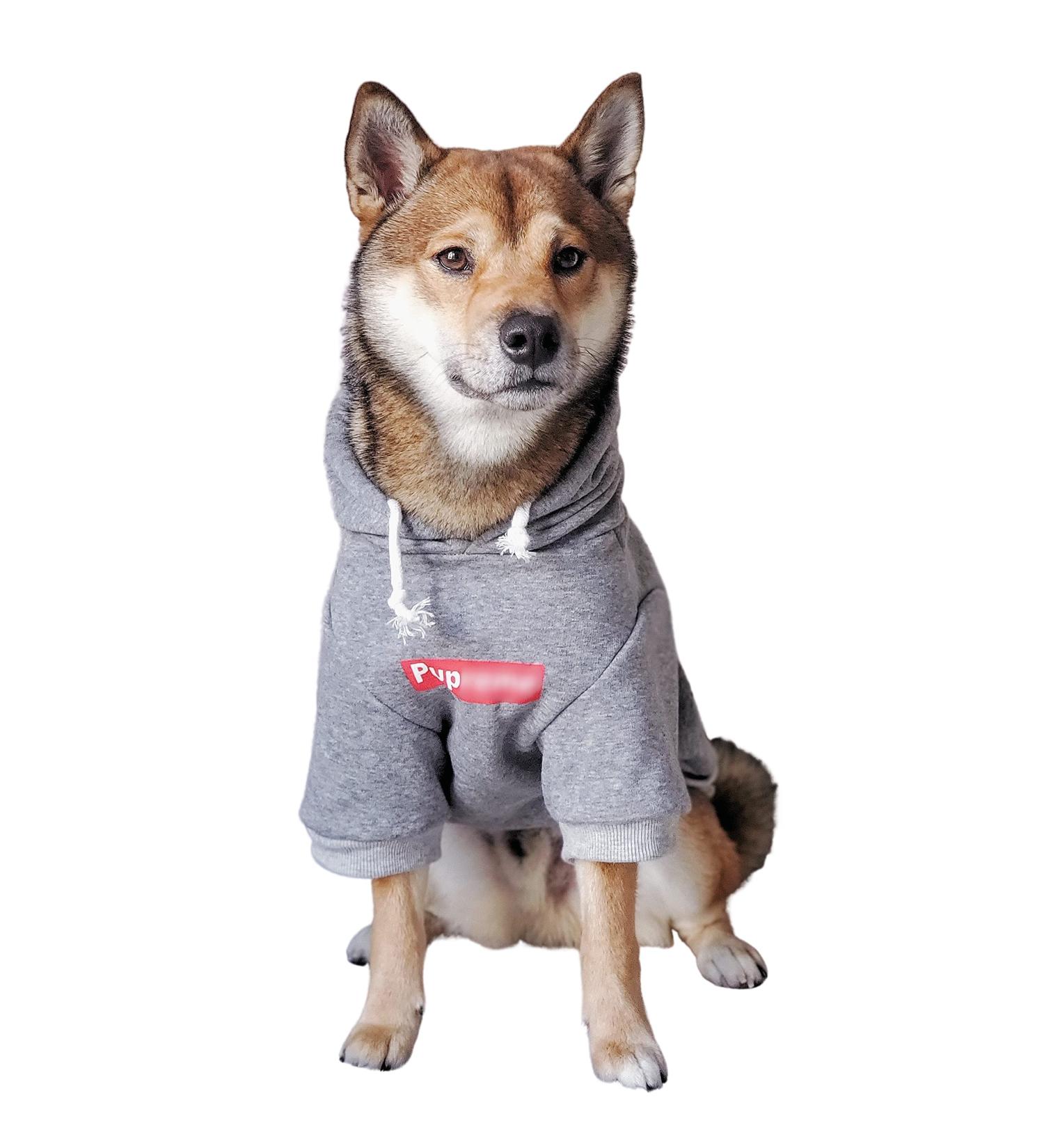 Pupreme ChoChoCho Dog Hoodie | Fashionable Gray Dog Sweater | Stylish Pet Clothing for Small to Large Dogs - Buy Online on GoSupps.com