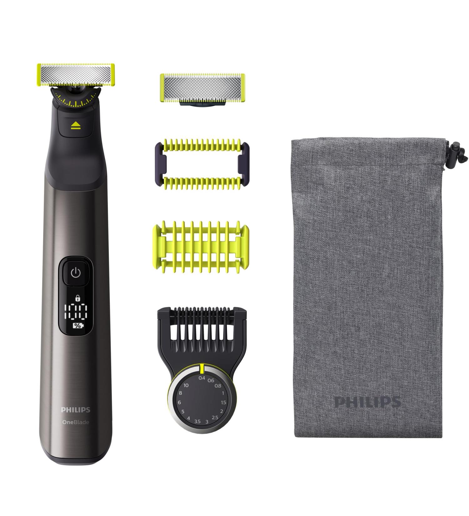 Philips OneBlade 360 Pro Wet & Dry Trim Edge & Shave with the 14 lengths Precision Comb & LED display QP6551/15 OneBlade Pro + - Buy Online on GoSupps.com