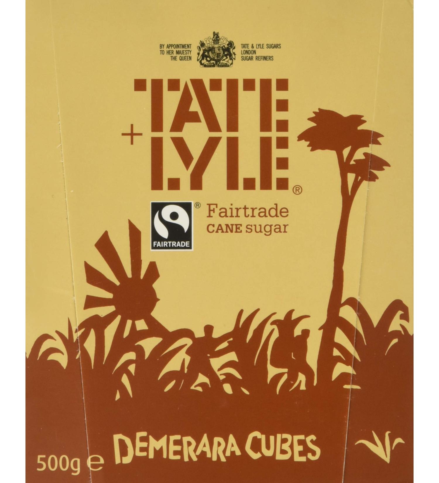 Fairtrade Tate & Lyle Demerara Sugar Cubes 500g - Premium Quality Sugar - Buy Online on GoSupps.com